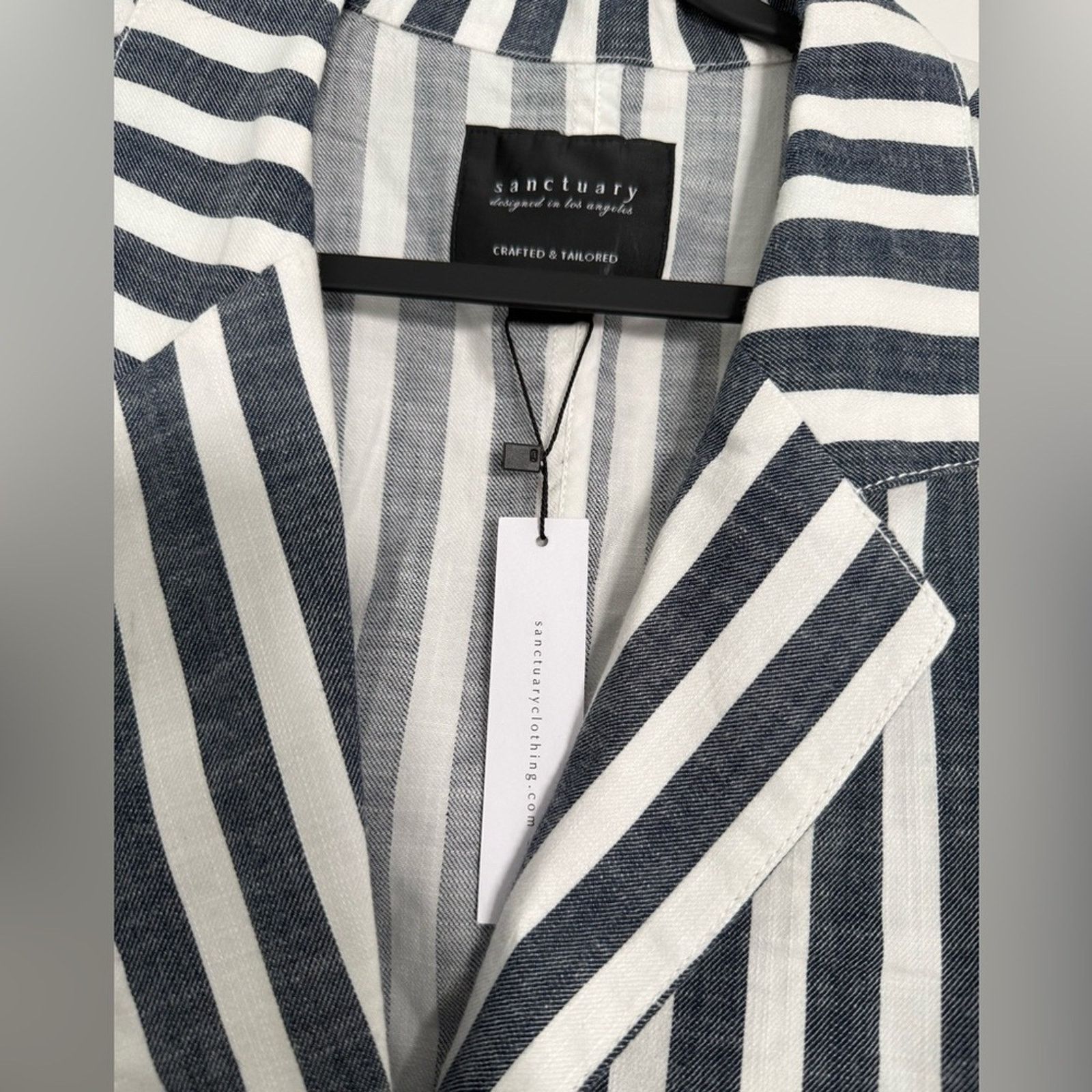 Sanctuary New Sanctuary Notched Collar Striped Blazer - S - $139 Size S / US 4 / IT 40 - 4 Thumbnail