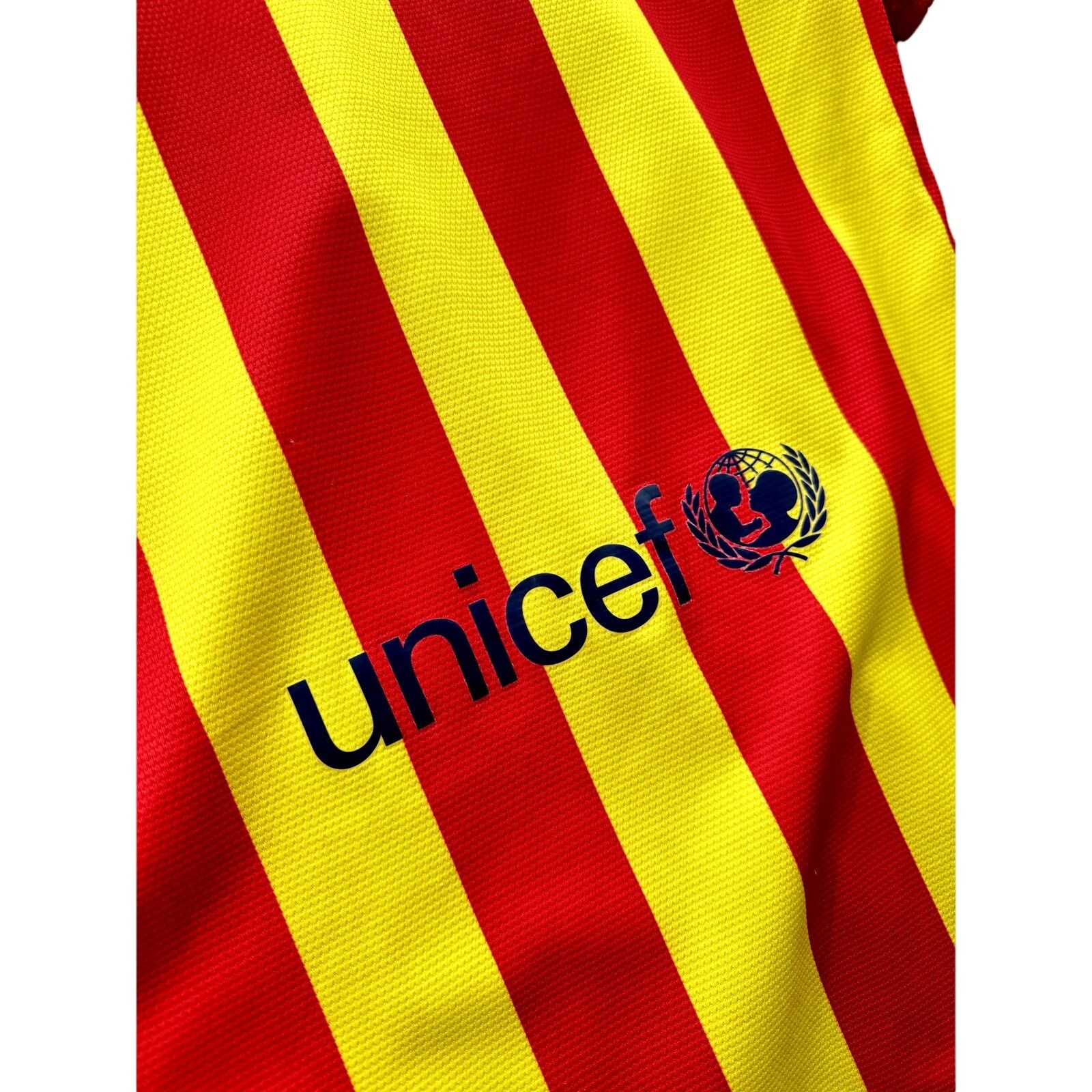 Nike Nike FC Barcelona Men's Team Football Striped Soccer Jersey Size US S / EU 44-46 / 1 - 9 Thumbnail