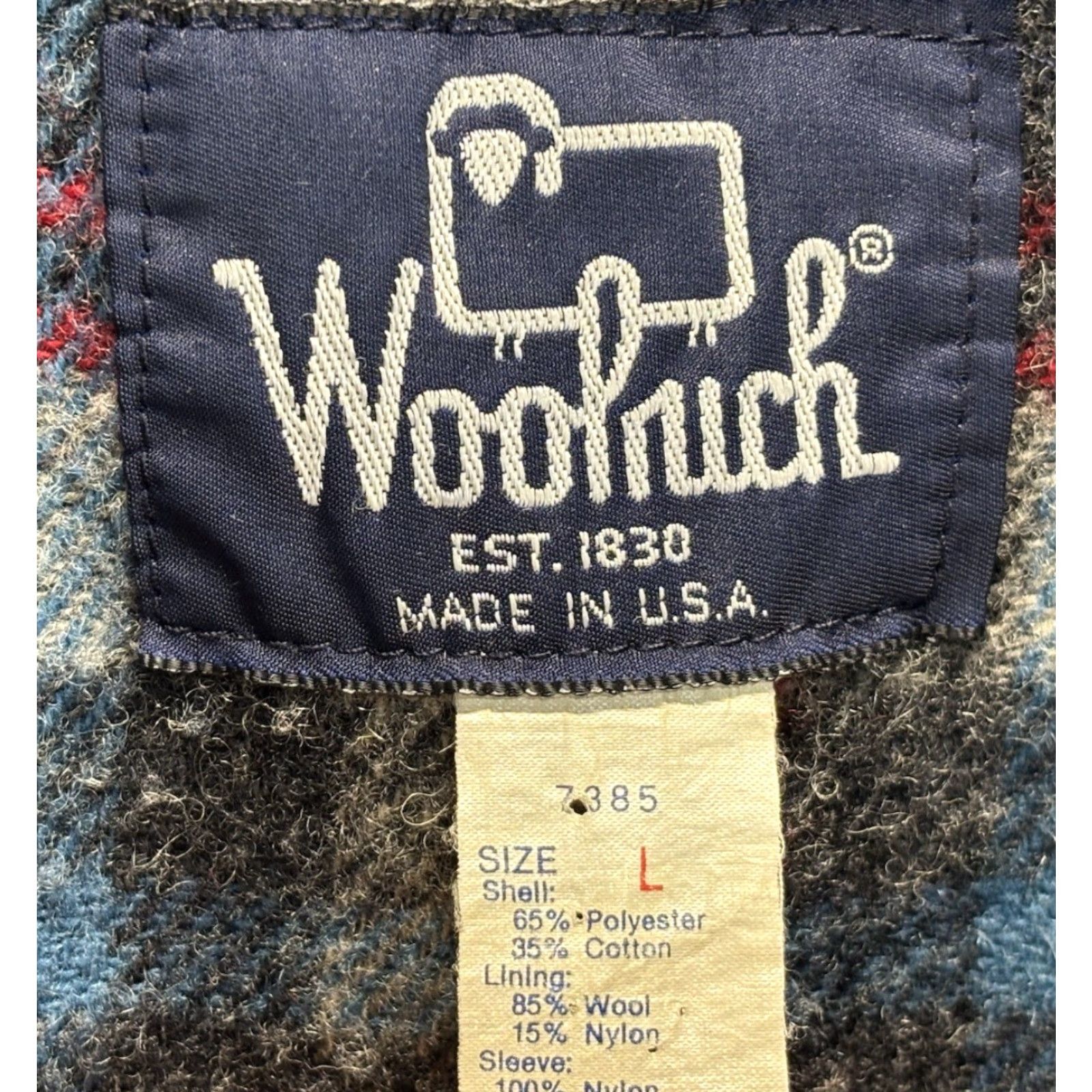 Vintage VINTAGE Woolrich Parka Jacket Regular L Men Hooded Zip Snap Blue Wool Lining USA Mid-Length Jacket/Coat Size US L / EU 52-54 / 3 - 7 Thumbnail