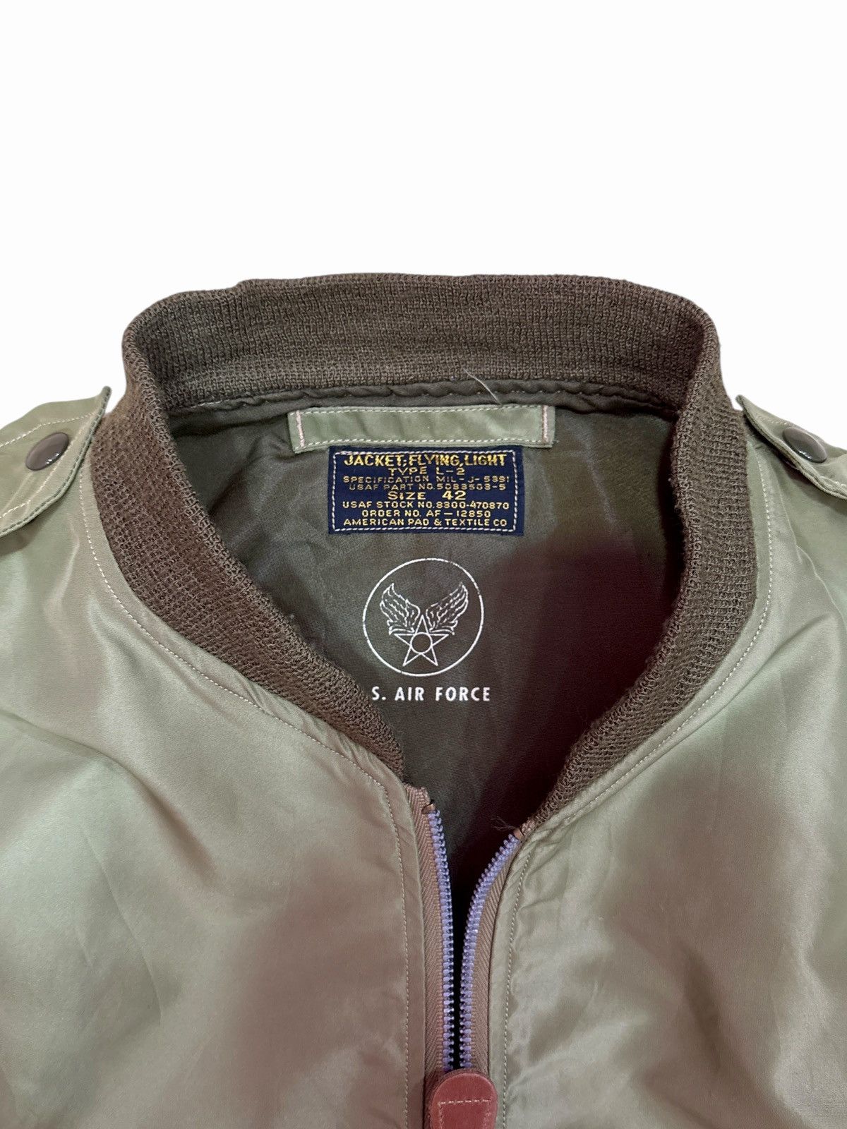 Buzz Rickson's × Toyo Enterprises BUZZ RICKSON'S L-2 Flight Jacket Ma-1 Toyo Enterprise Size US L / EU 52-54 / 3 - 7 Thumbnail