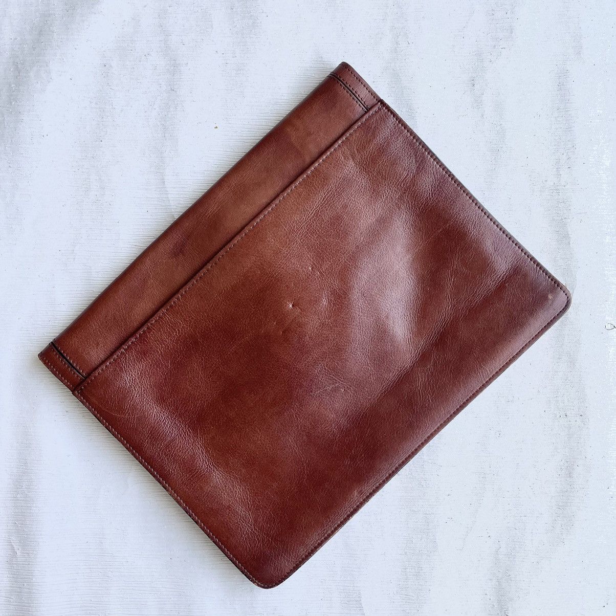 Japanese Brand × Leather × Vintage Vintage Pilot Full Leather Envelope/Document Case Size ONE SIZE - 4 Thumbnail