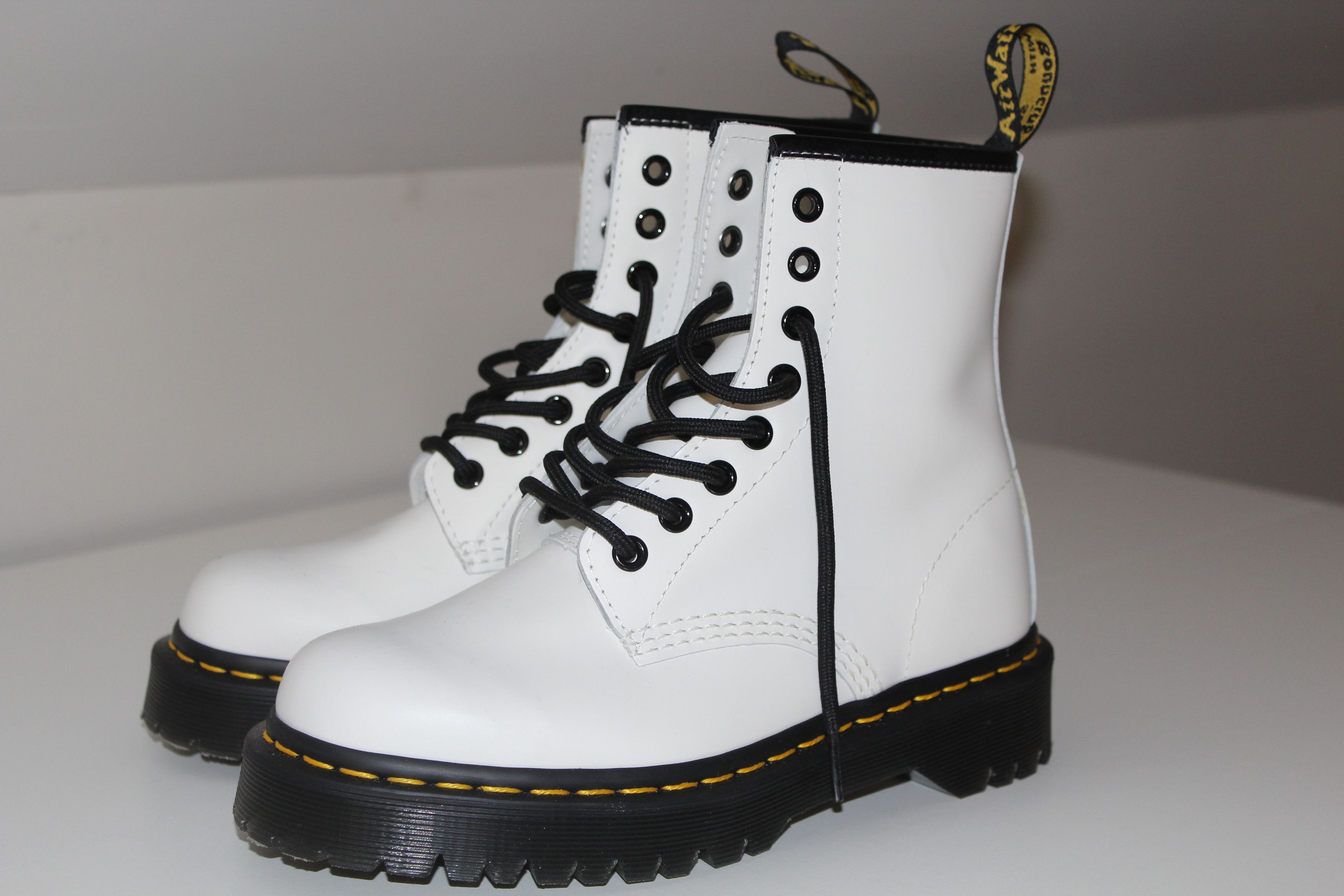 Dr. Martens Doc Dr. Martens 1460 Lifestyle Boots White Women's Size 7 6M Size US 7 / IT 37 - 1 Thumbnail