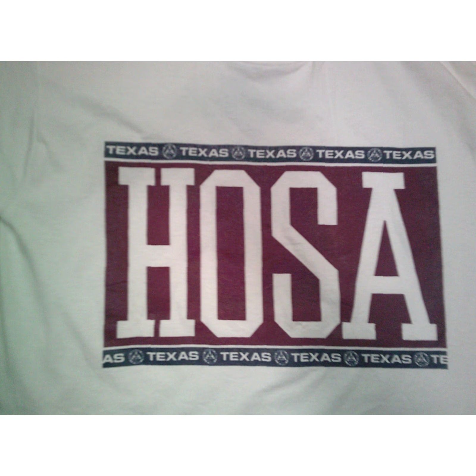 Fruit Of The Loom VINTAGE 90s Texas HOSA T Shirt Mens Large White Screen Stars Best Cotton Knit Crew Neck Short Sleeve Logo Accents USA USA 80s 90s Theme Men Size US L / EU 52-54 / 3 - 7 Thumbnail