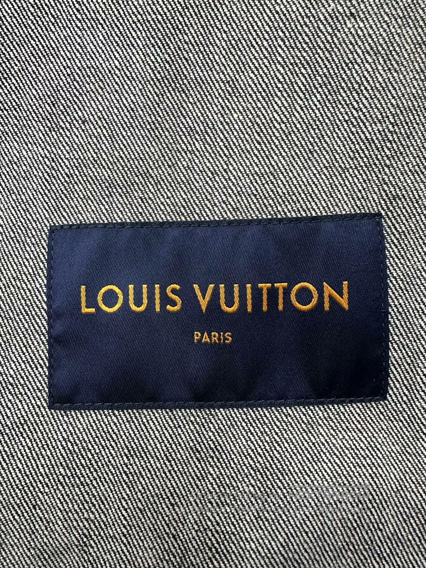 Louis Vuitton Louis Vuitton Black Logo Denim Jacket. Size US M / EU 48-50 / 2 - 3 Thumbnail