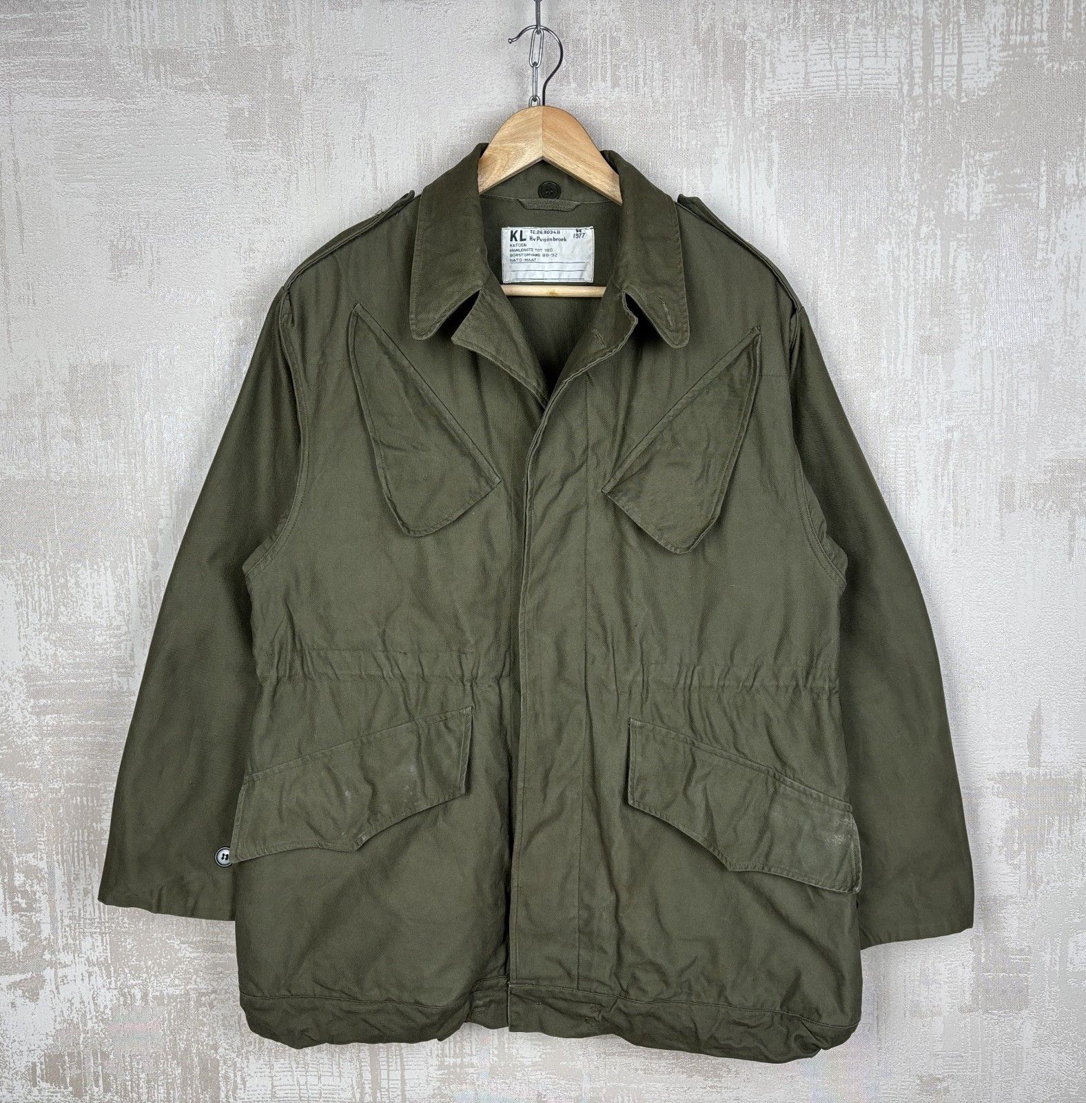 Vintage Vintage Dutch Army Field Jacket 1977 Military Utility Jacket Size US M / EU 48-50 / 2 - 2 Thumbnail