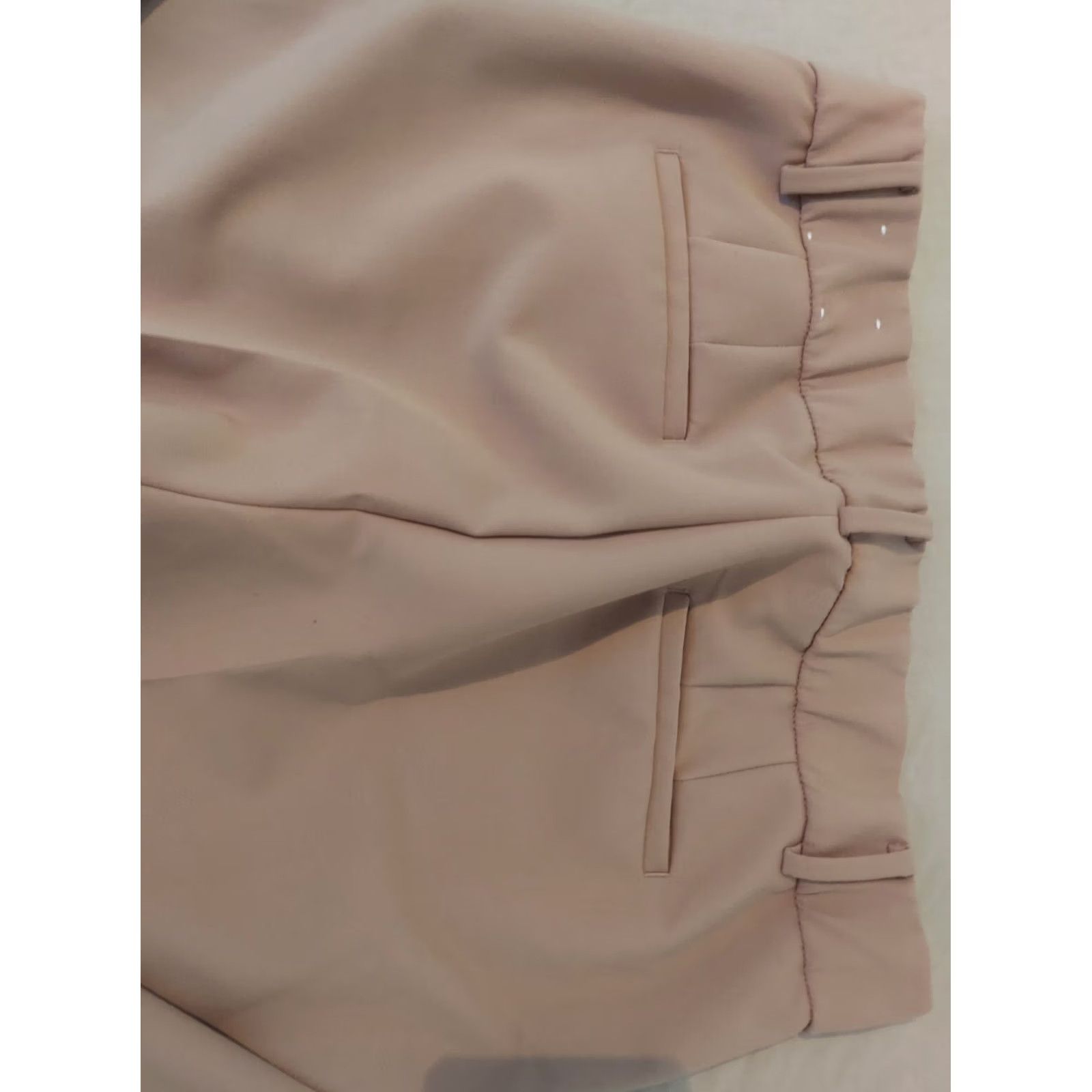 Talbots Womens Talbots Dress Pants 8 Khaki Beige Stretch Slacks Chino Trouser Pants Womens Size 30" / US 8 / IT 44 - 2 Thumbnail