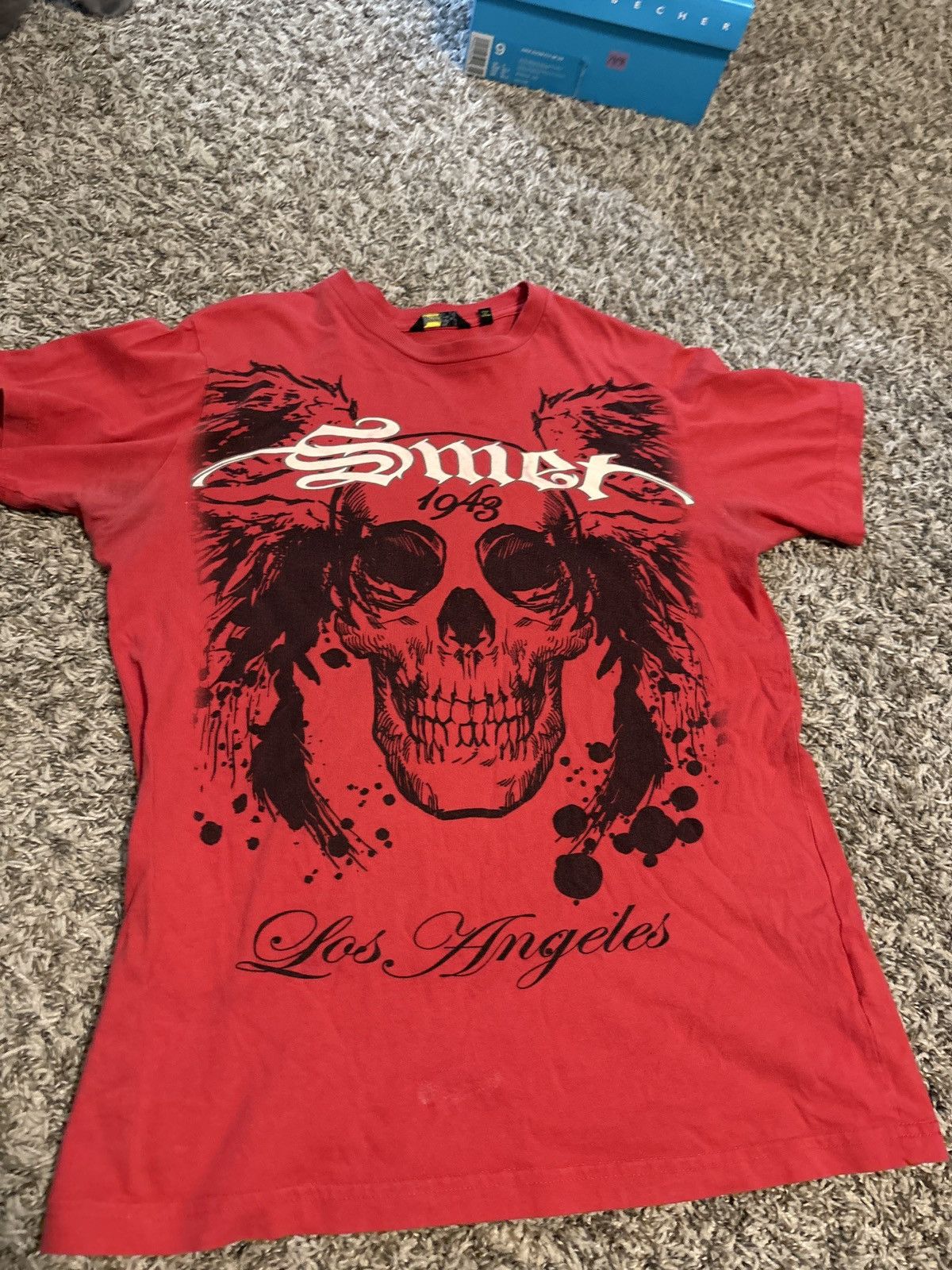 image of Vintage Smog Shirt in Red, Men's (Size Small)