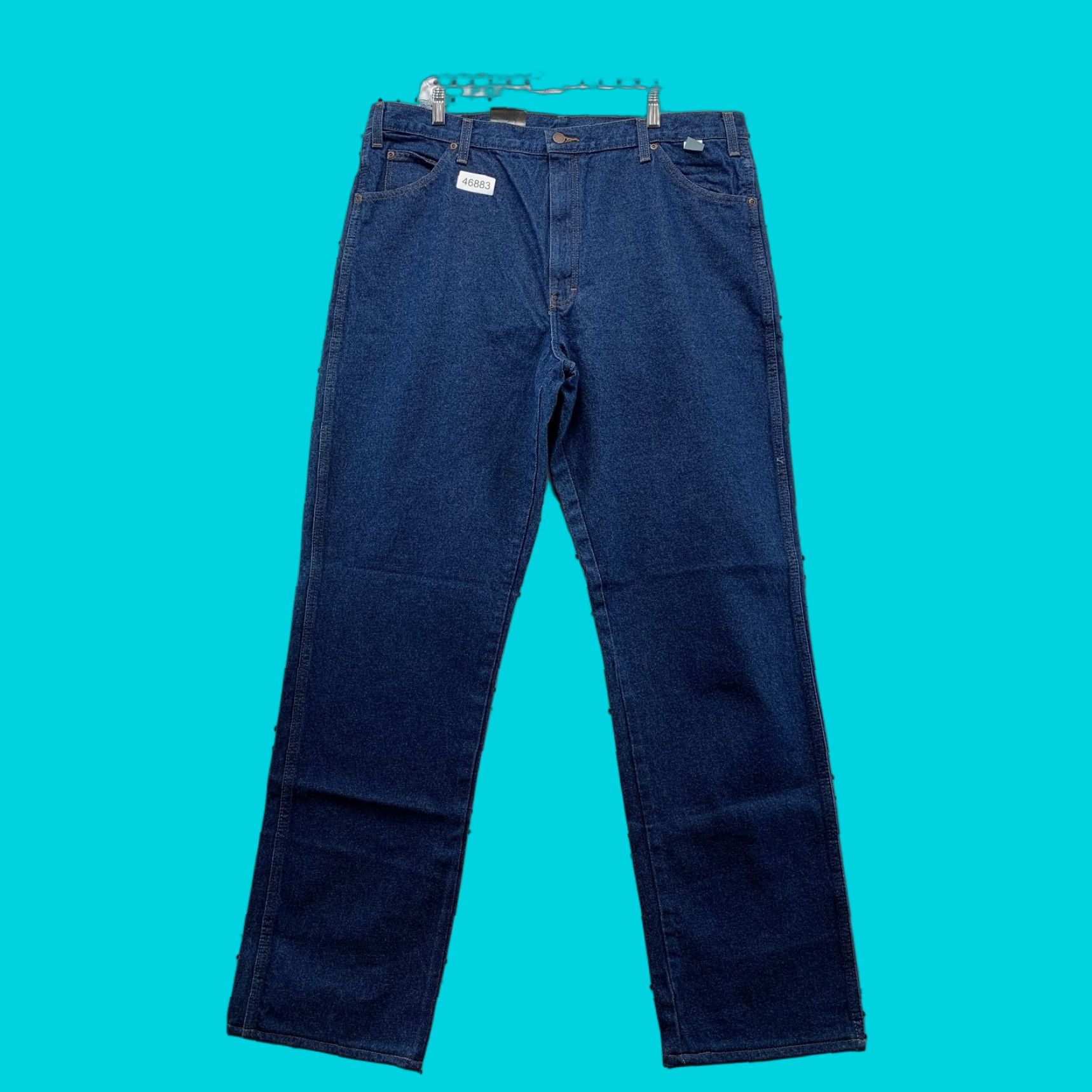 Dickies VINTAGE Dickies Denim Jeans Mens Blue Straight Fit 40X39 Industrial Relaxed NWT Size US 40 / EU 56 - 1 Thumbnail