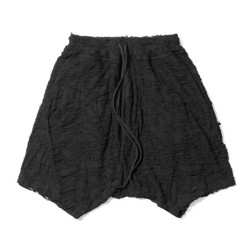 Julius Julius 7 Dark Heavy Distressed Cotton Shorts 2/3 Size US 32 / EU 48 - 3 Thumbnail