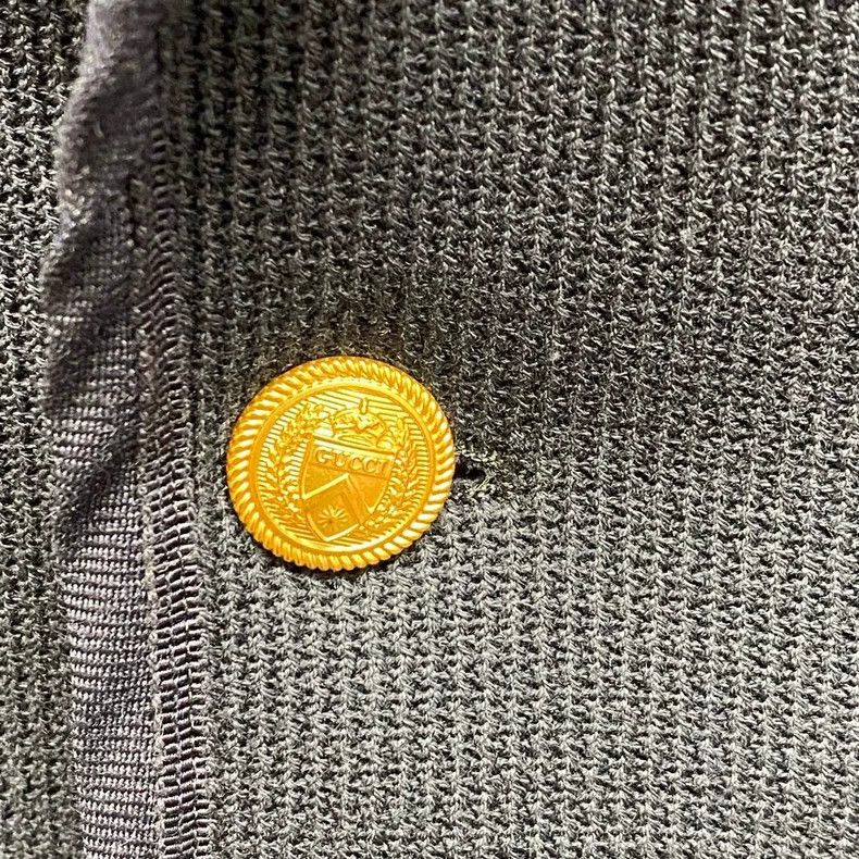 Gucci Gucci Midnight blue embroidered double G letter logo gold b Size US S / EU 44-46 / 1 - 6 Thumbnail
