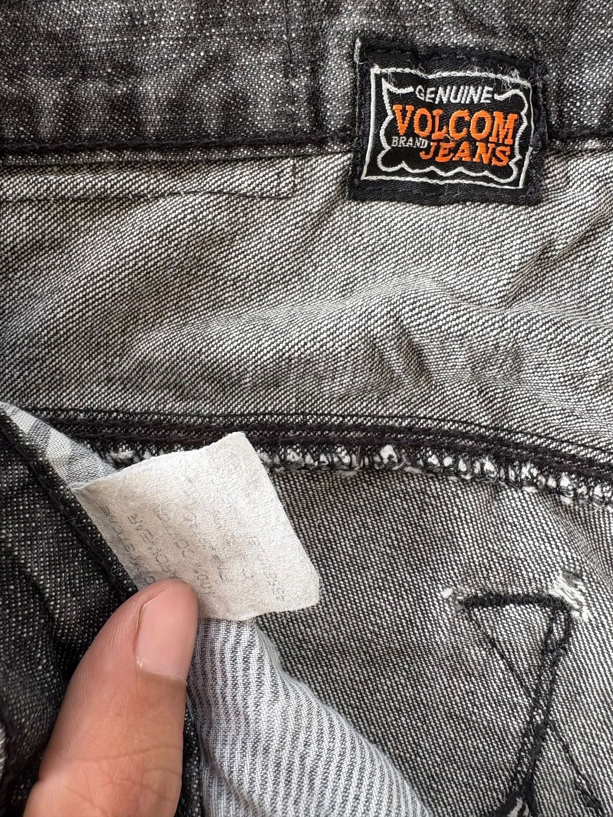 Volcom Vintage Volcom Charcoal Wash Baggy Skate Jeans Size US 34 / EU 50 - 5 Thumbnail