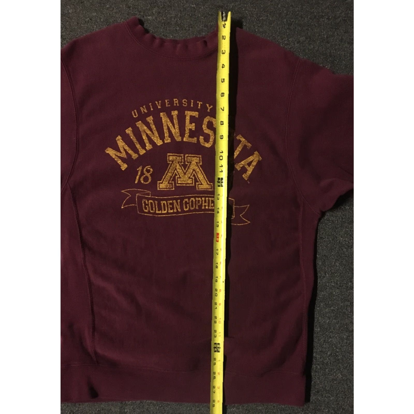 Vintage Vtg Minnesota Gophers Faded Reverse Weave Sweatshirt M School Track Grunge 90s Hoodie Mens Red 90s Grunge University of Minnesota Shirt/Hoodie Size US M / EU 48-50 / 2 - 8 Thumbnail