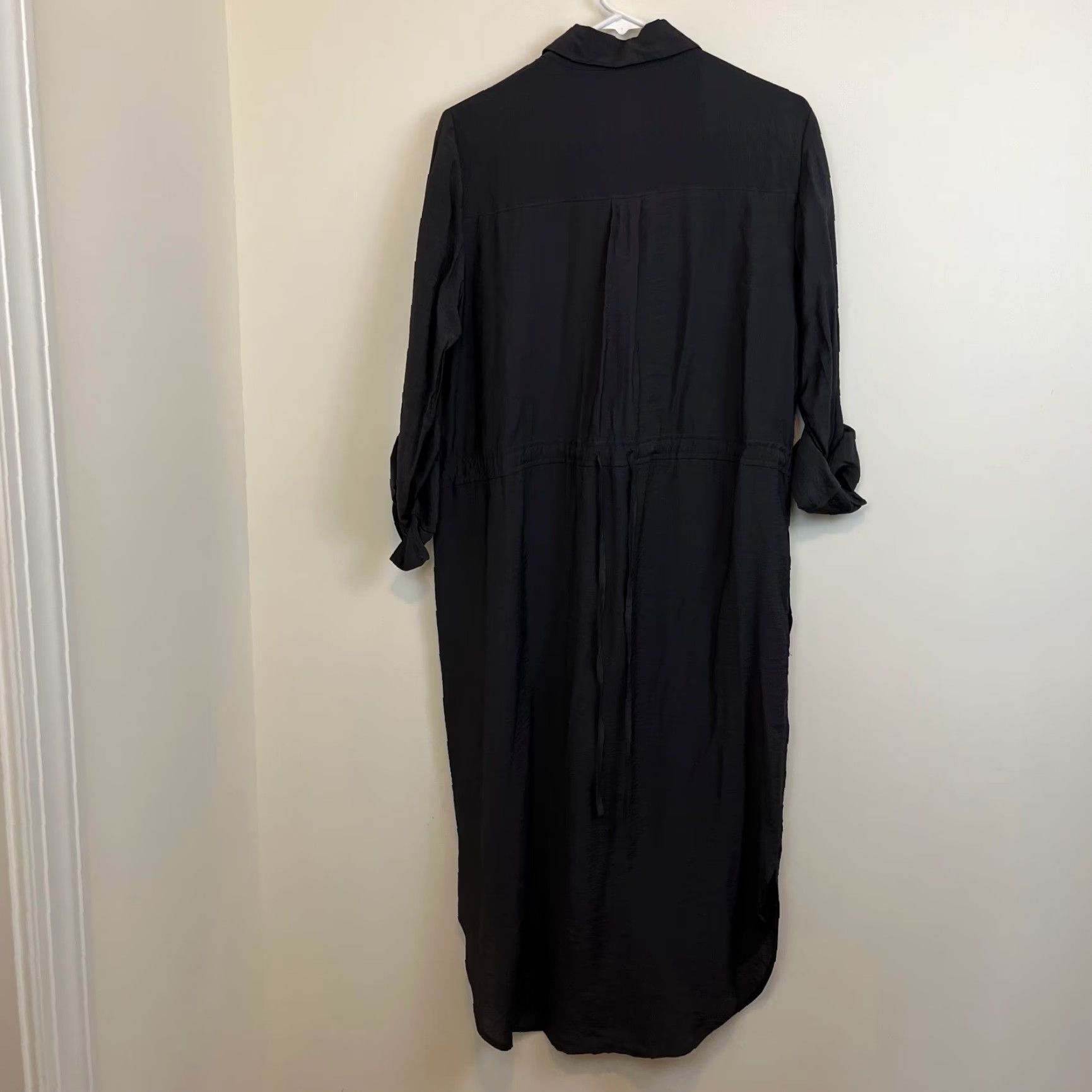 Vintage Maeve Dress Womens Size 6 Carbon Gray Jemima Utility Drawstring Midi Shirt NEW Size M / US 6-8 / IT 42-44 - 7 Thumbnail