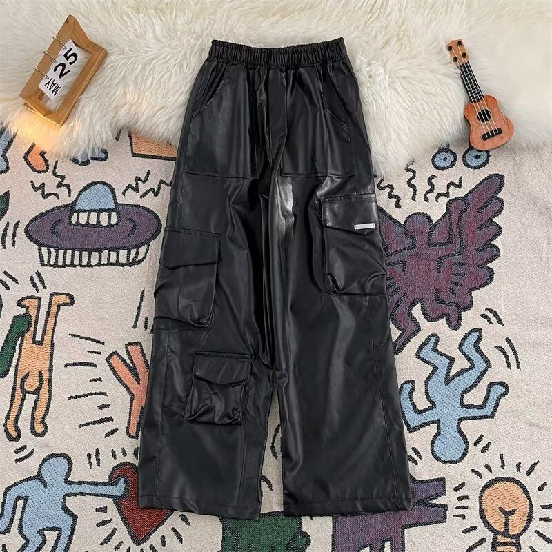 Japanese Brand × Vintage Hip Hop Multi-Pocket Leather Pants for Men Size US 30 / EU 46 - 1 Thumbnail