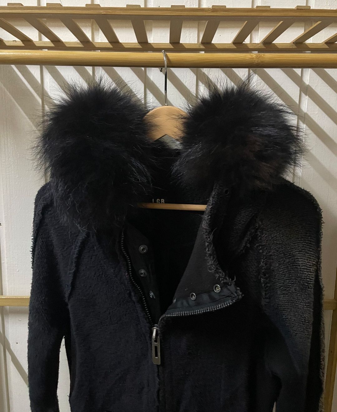 Le Grande Bleu (L.G.B.) L.G.B Black Reversible Fur Parka (size 1!!!) Size US M / EU 48-50 / 2 - 6 Thumbnail