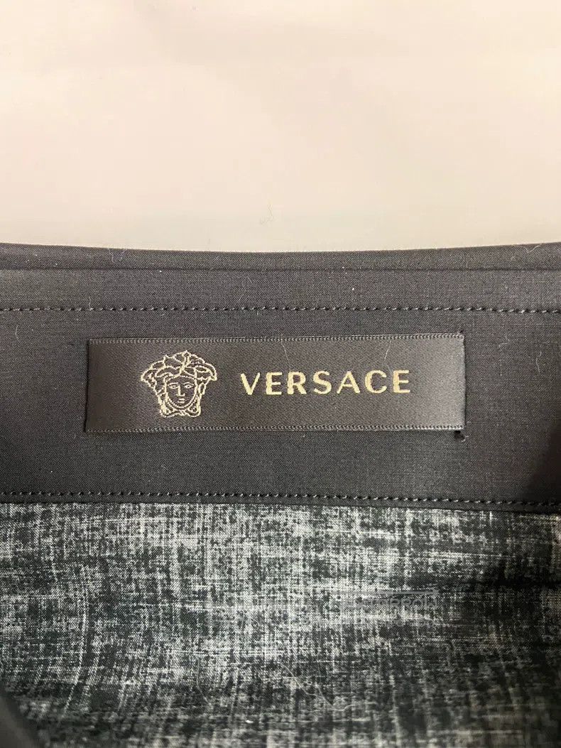 Versace Versace Slim black and white patterned shirt Size M / US 6-8 / IT 42-44 - 7 Thumbnail