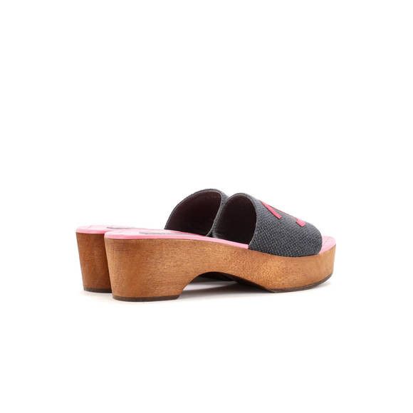Chanel os11x0126 CC Interlocking Wooden Clogs in Black Size US 6 / IT 36 - 2 Thumbnail