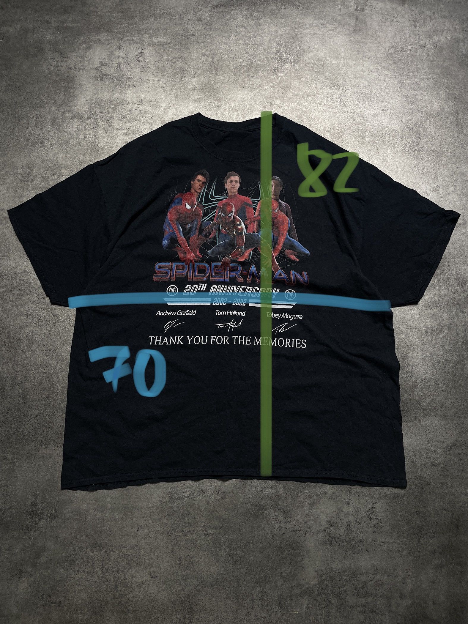 Other !RARE! Spiderman 20th Anniversary Tee T-Shirt Boxy Fit Wide Size US XXL / EU 58 / 5 - 5 Thumbnail