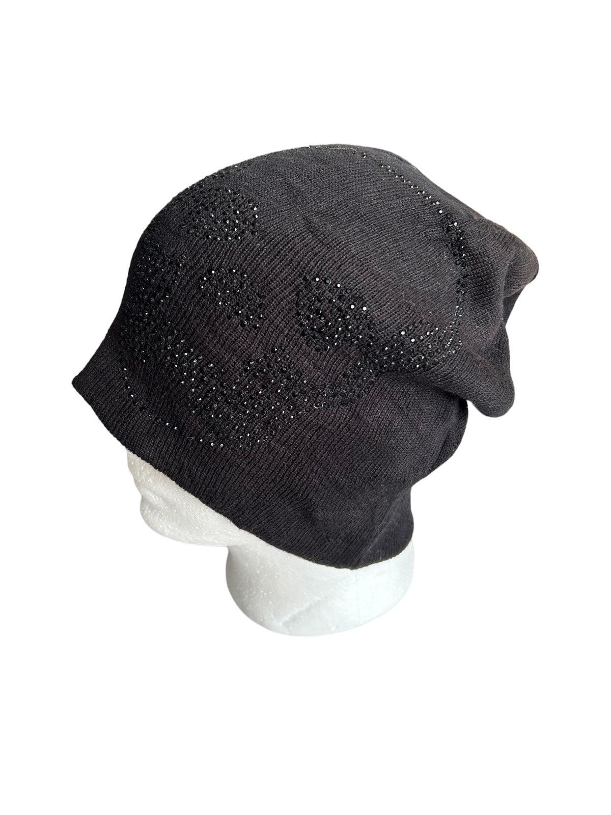 14th Addiction × Hysteric Glamour × Japanese Brand Inspired Chrome Hearts Sunfaded Japanese Brand Beanie Hats ☠️ Size ONE SIZE - 4 Thumbnail