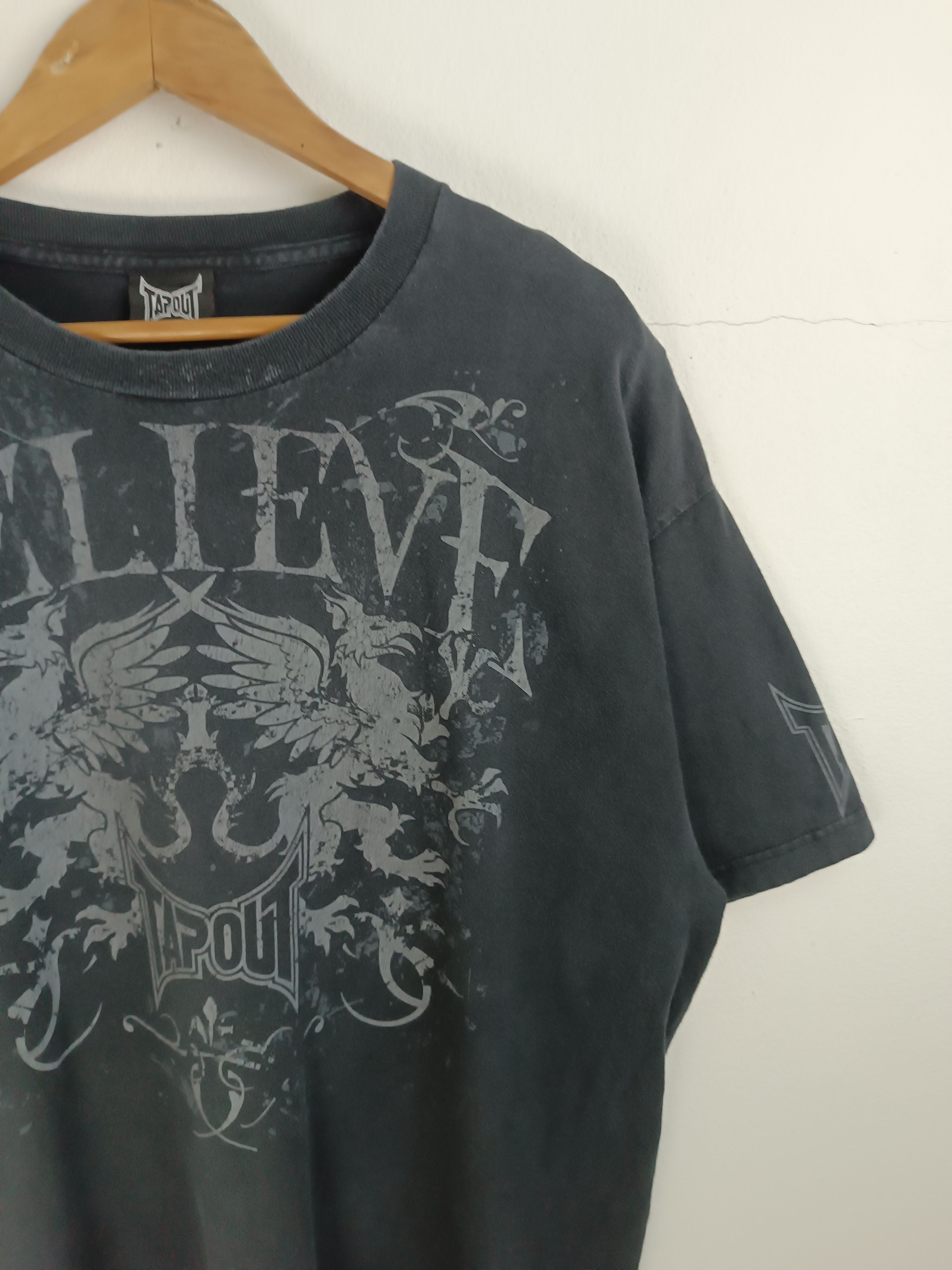 Tapout VINTAGE Y2K FADED TAPOUT TEE AFFLICTION IFSIXWASNINE UFC Size US XL / EU 56 / 4 - 6 Thumbnail