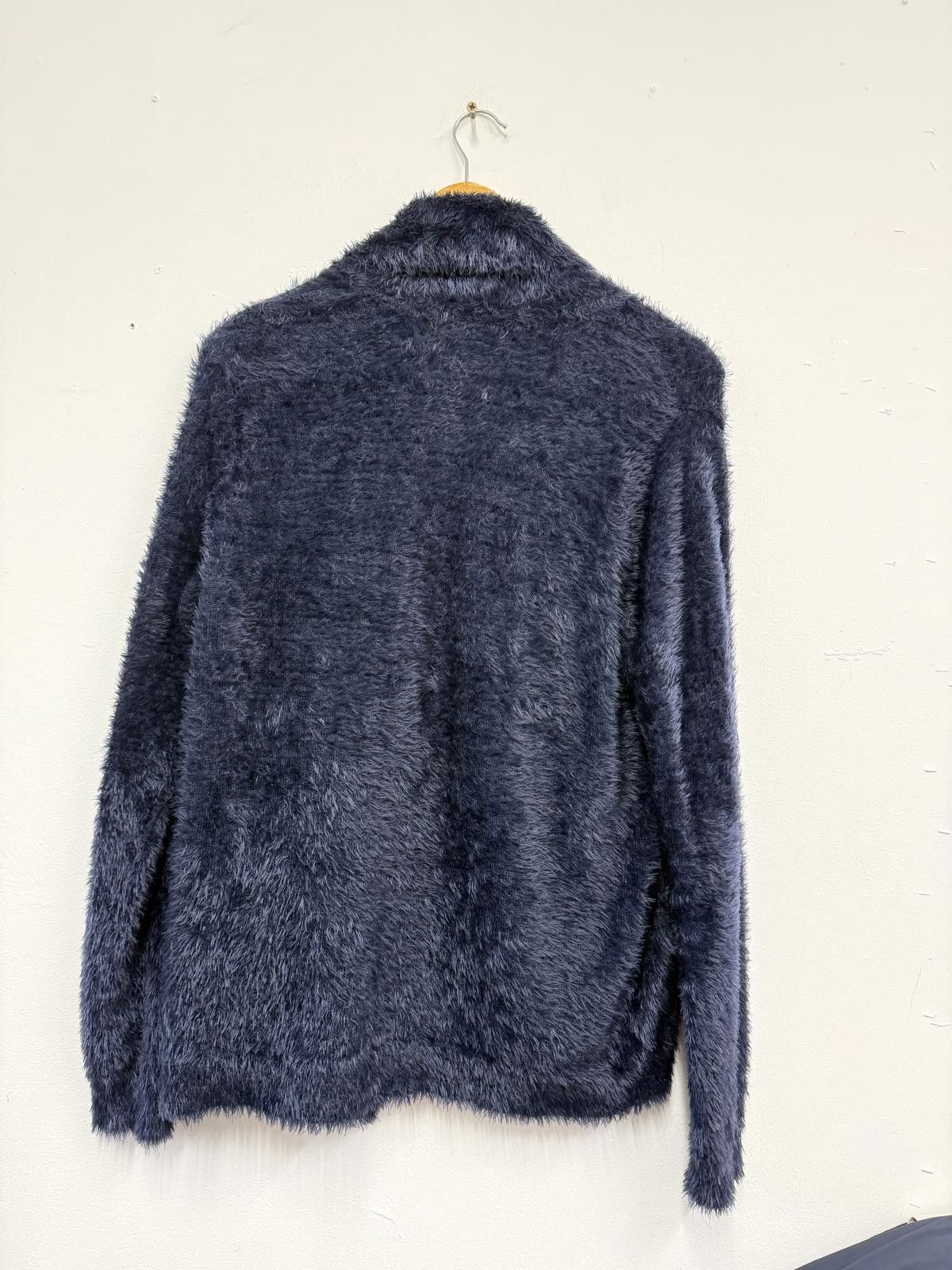 Other M&S Collection Navy Blue Faux Fur Cardigan UK Size 10 Size ONE SIZE - 4 Thumbnail