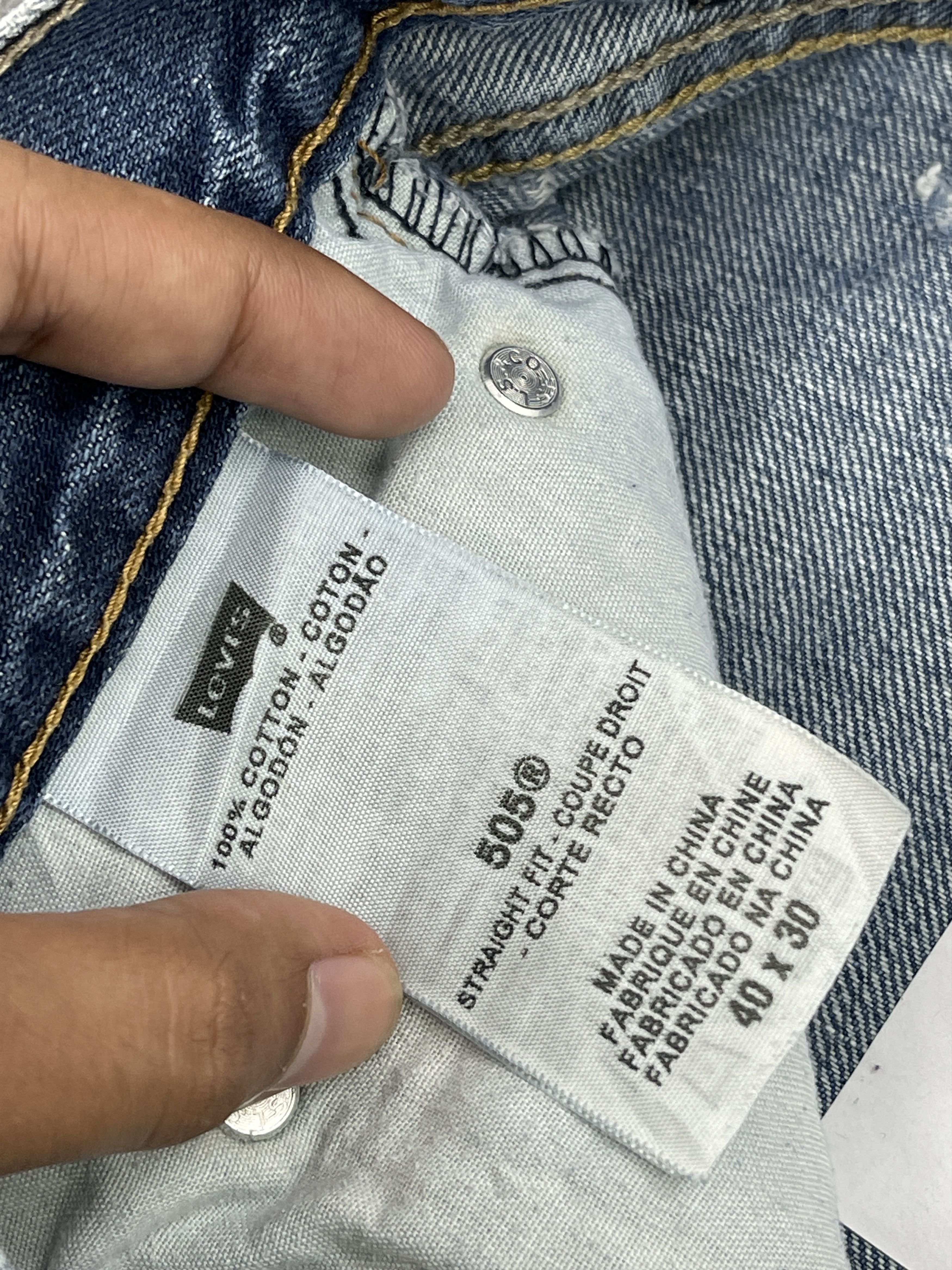 Levi's Vintage Sun Faded Straight Fit Levis 505 Jeans DP2492 Size US 39 - 8 Thumbnail