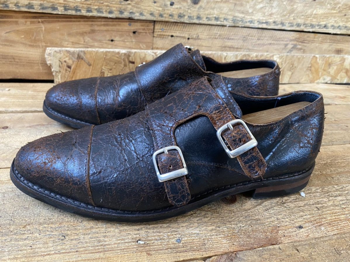 Allen Edmonds Allen edmond distressed double monk leather shoes sz10.5D Size US 10.5 / EU 43-44 - 3 Thumbnail