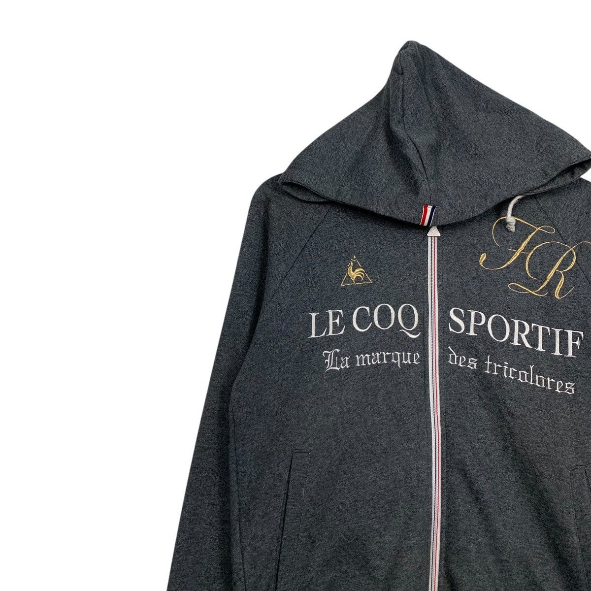 Le Coq Sportif LE COQ SPORTIF Big Logo Zipper Hoodies Sweatshirt #2232-C99 Size US M / EU 48-50 / 2 - 6 Thumbnail