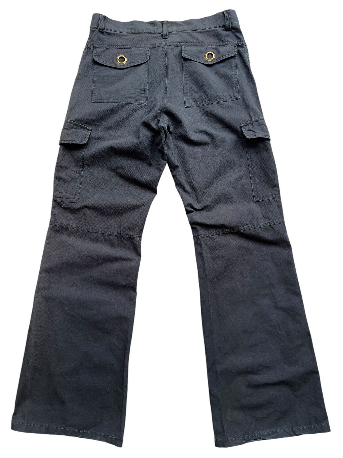 Japanese Brand Pas De Japanese Brand Multipocket Cargo Flare Pants 29x30 .5 Size US 29 - 2 Thumbnail