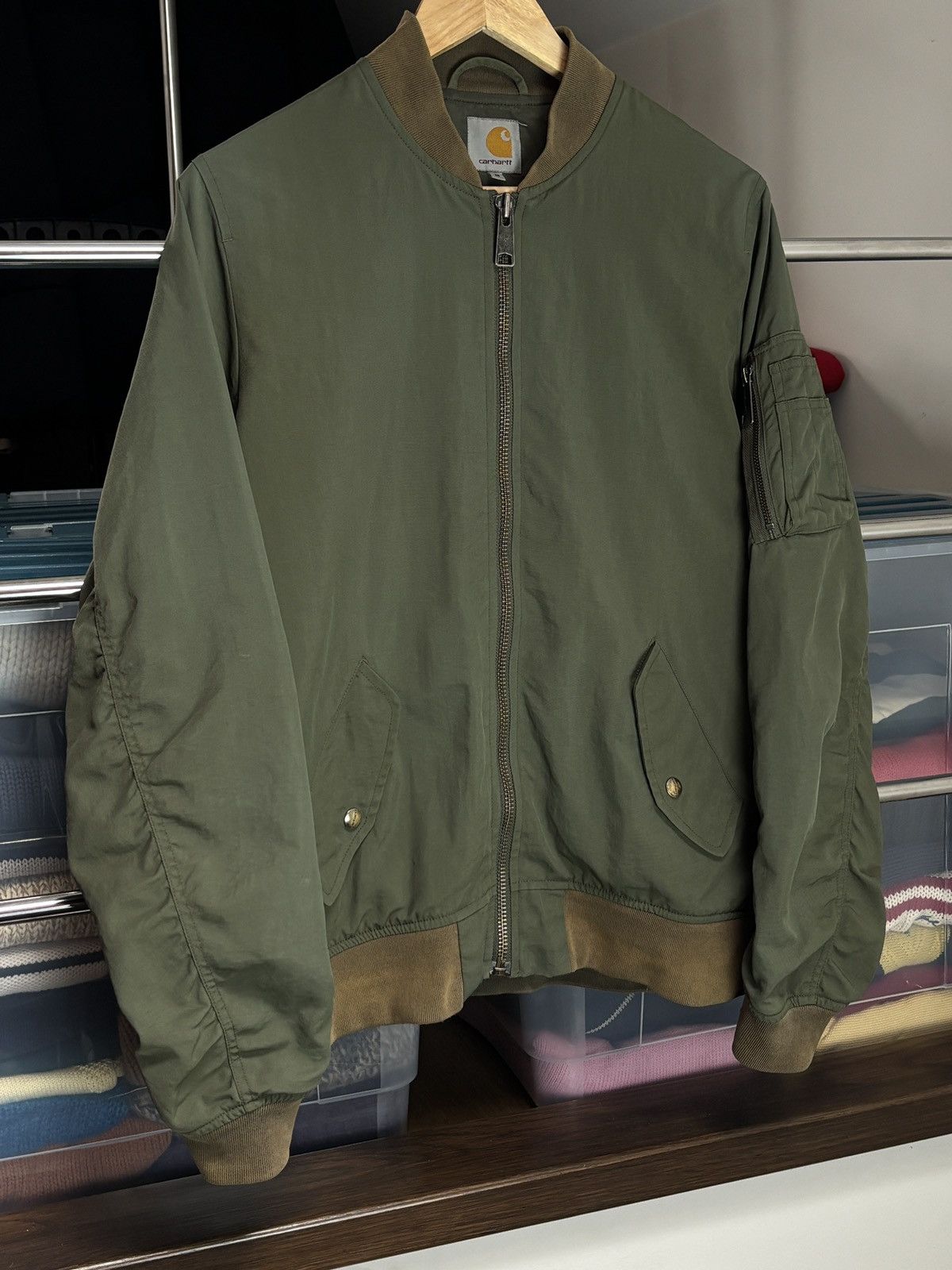 Carhartt Carhartt Military Bomber Adams Jacket Vintage Work Size US M / EU 48-50 / 2 - 2 Thumbnail