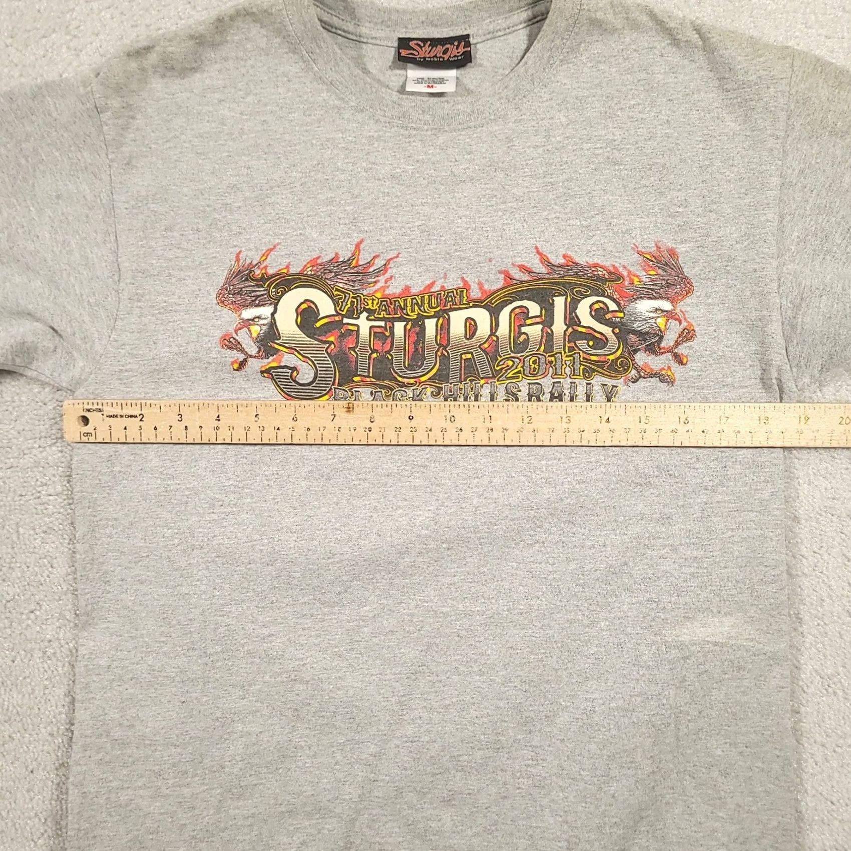 Vintage Sturgis Black Hills Rally 2011 South Dakota T Shirt Men’s Size M Biker Wear Shirt Men M Gray Short Sleeve Crew Neck Cotton Knit Size US M / EU 48-50 / 2 - 2 Thumbnail