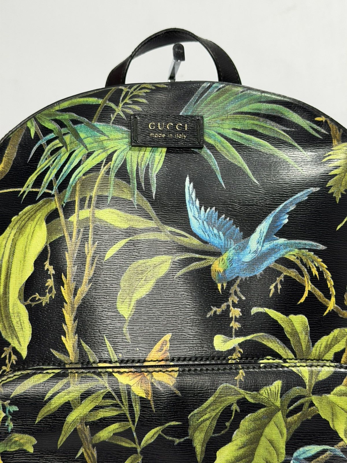 Gucci GUCCI Calfskin Tropical Print Medium Day Backpack Size ONE SIZE - 2 Thumbnail