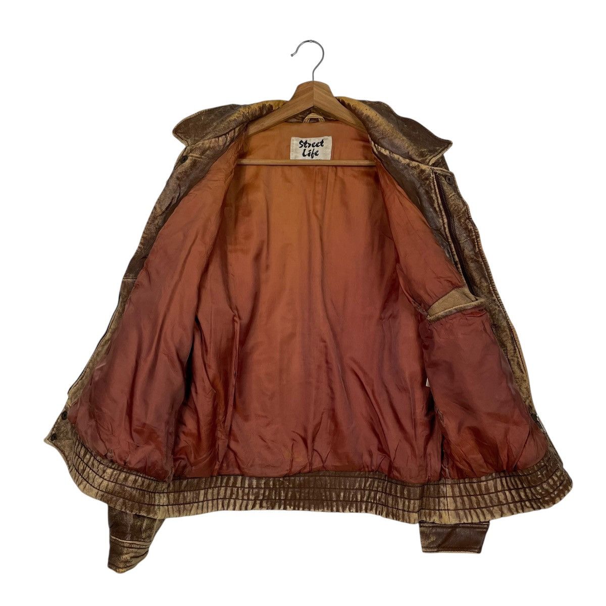 Japanese Brand Japanese Brand Street Life Military Leather Jacket Size US M / EU 48-50 / 2 - 12 Thumbnail