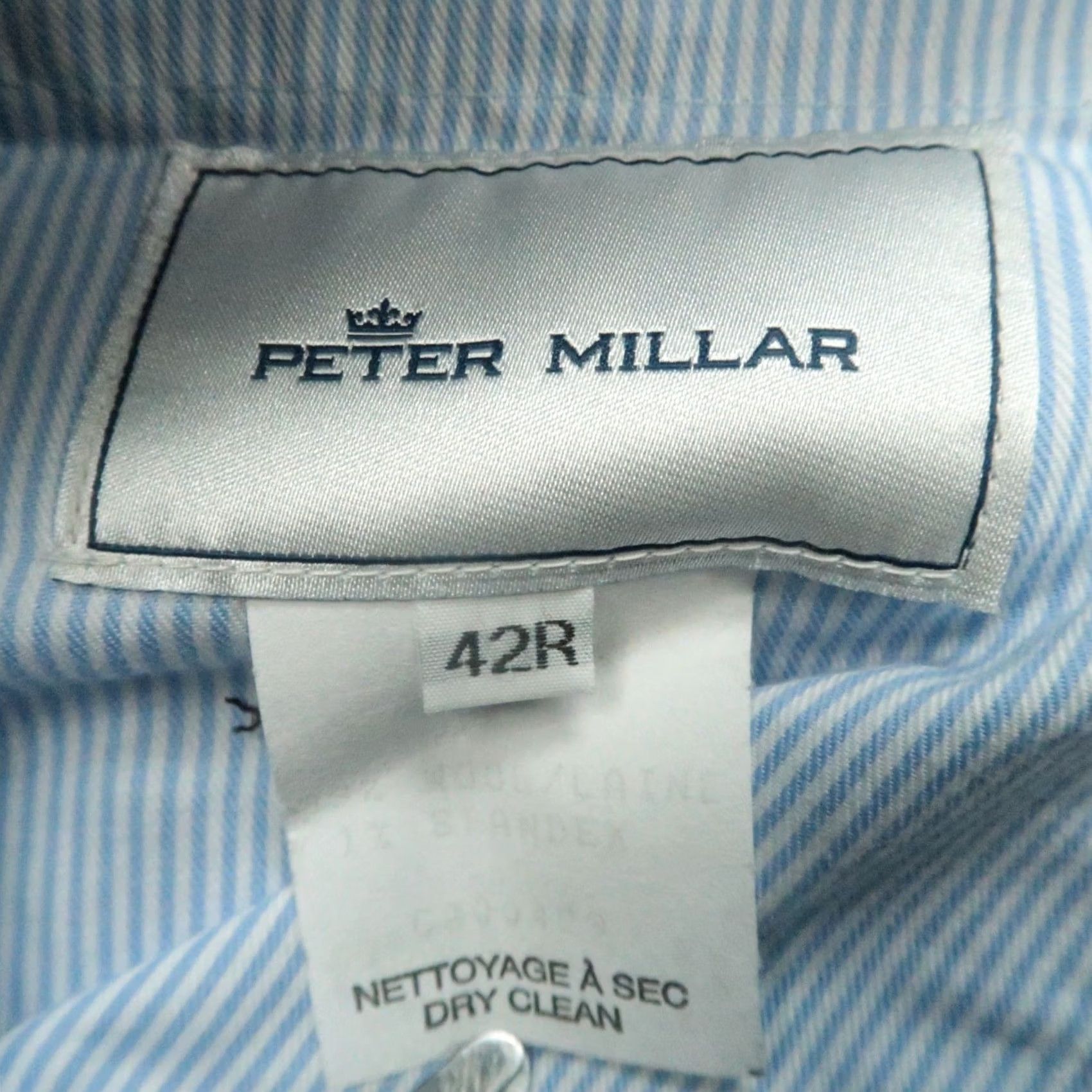 Peter Millar Peter Millar Pants Men 42x31 Gray Wool Chino Trousers Flat Front Straight Business Casual Size US 42 / EU 58 - 4 Thumbnail