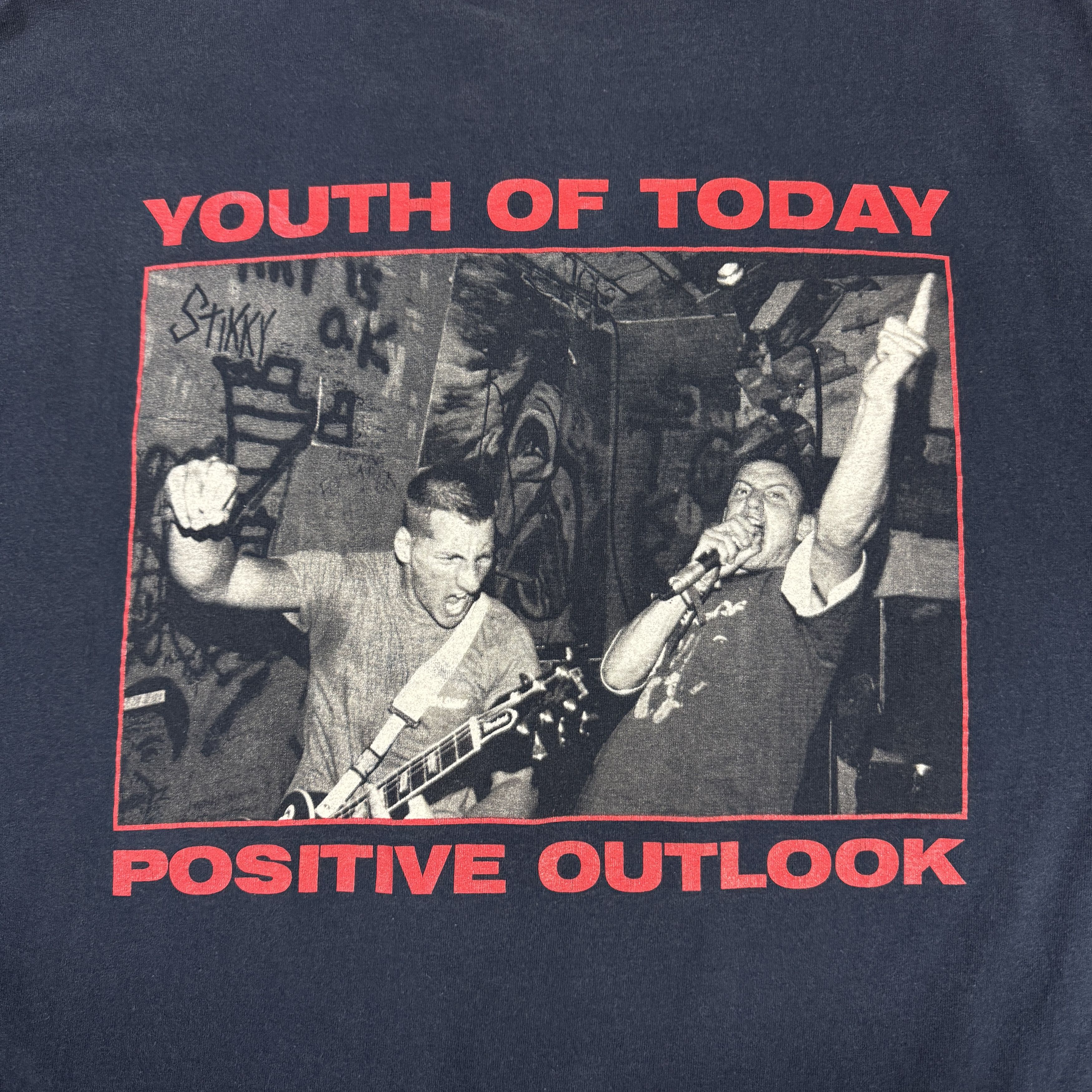 Band Tees 90s Youth Of Today "Positive Outlook" Longsleeve Size US XL / EU 56 / 4 - 5 Thumbnail