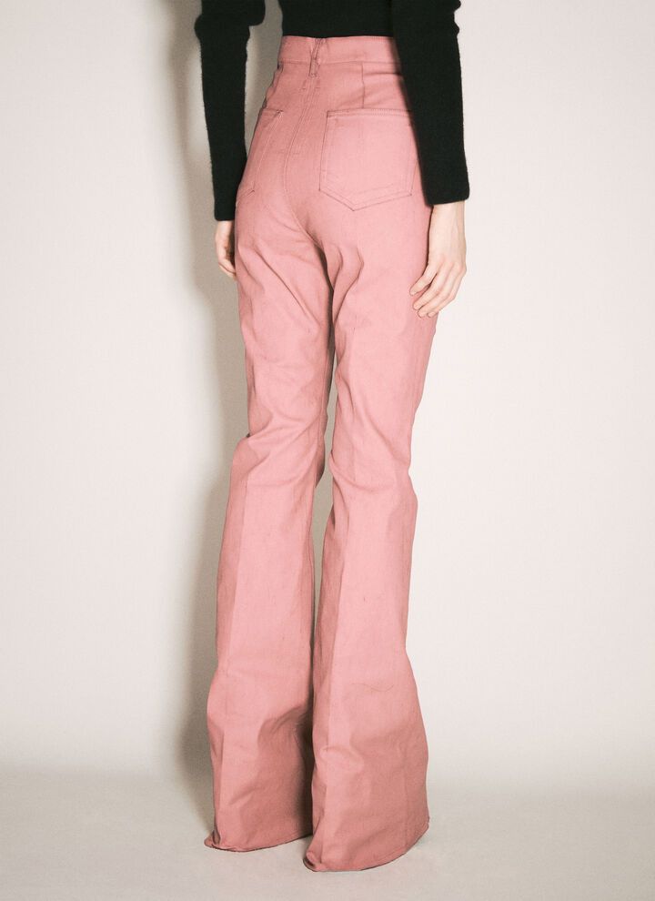 Rick Owens o1y0126 Denim Pant in Antique Rose Size 26" / US 2 / IT 38 - 5 Thumbnail