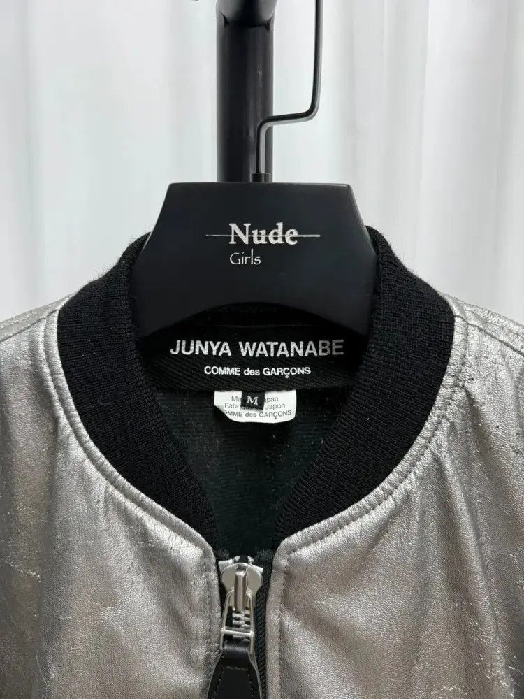 Junya Watanabe Junya Watanabe Silver Vegan Leather Bomber Size US M / EU 48-50 / 2 - 6 Thumbnail