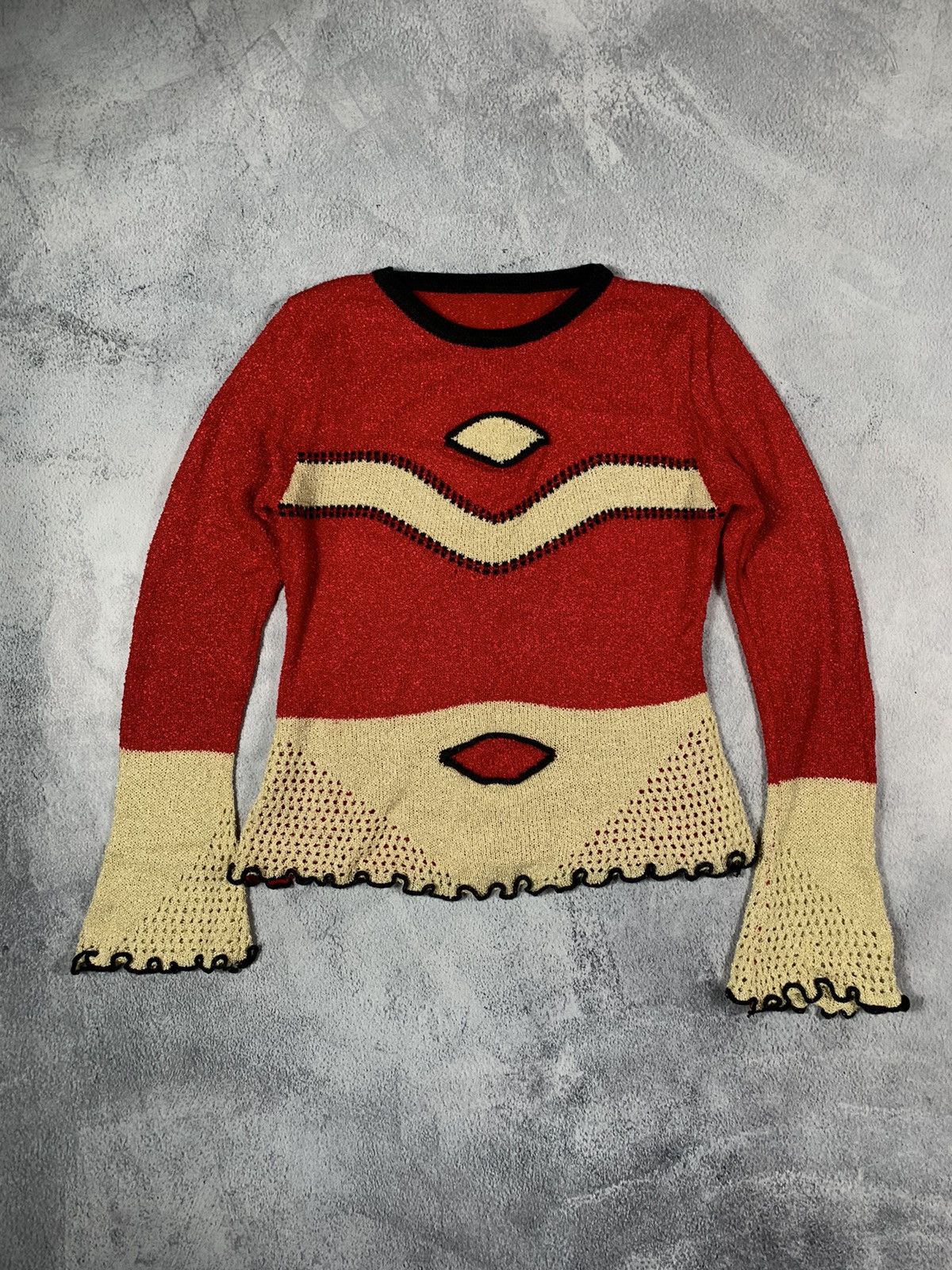 Japanese Brand × Vintage Vintage Y2K Japanese coloured 90s style sweater streetwear Size M / US 6-8 / IT 42-44 - 1 Thumbnail