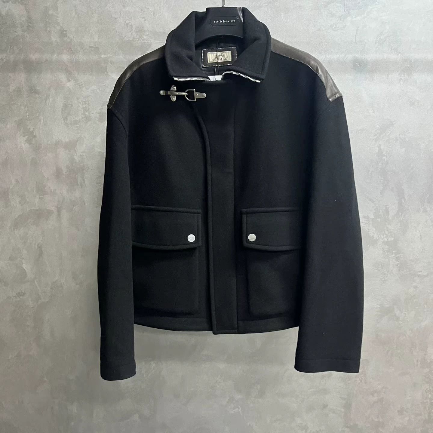Hermes Hermes Latest Black Straight-Cut Jacket Size US M / EU 48-50 / 2 - 1 Thumbnail