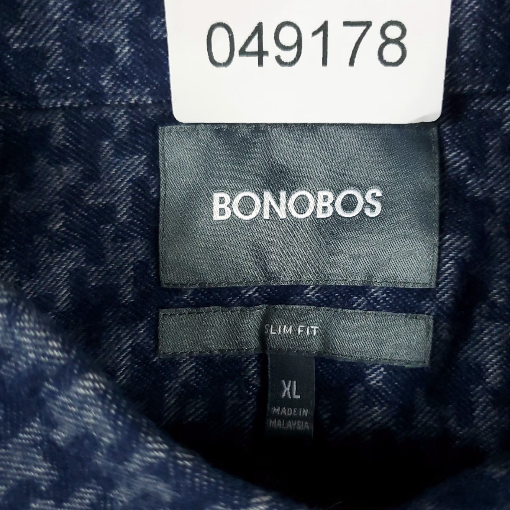 Bonobos Bonobos Blue Flannel Button-Up Shirt Mens Medium Long Sleeve Geometric Casual Size US M / EU 48-50 / 2 - 6 Thumbnail