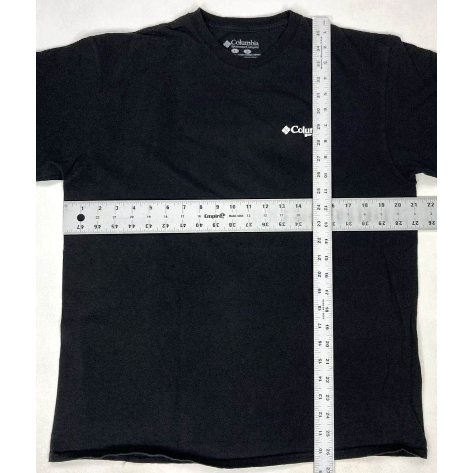 Vintage Columbia T-Shirt Men Large Black Graphic Print Flag Outdoor All Seasons 100% Cotton Double-Sided Logo Crew Neck Short Sleeve Size US L / EU 52-54 / 3 - 6 Thumbnail