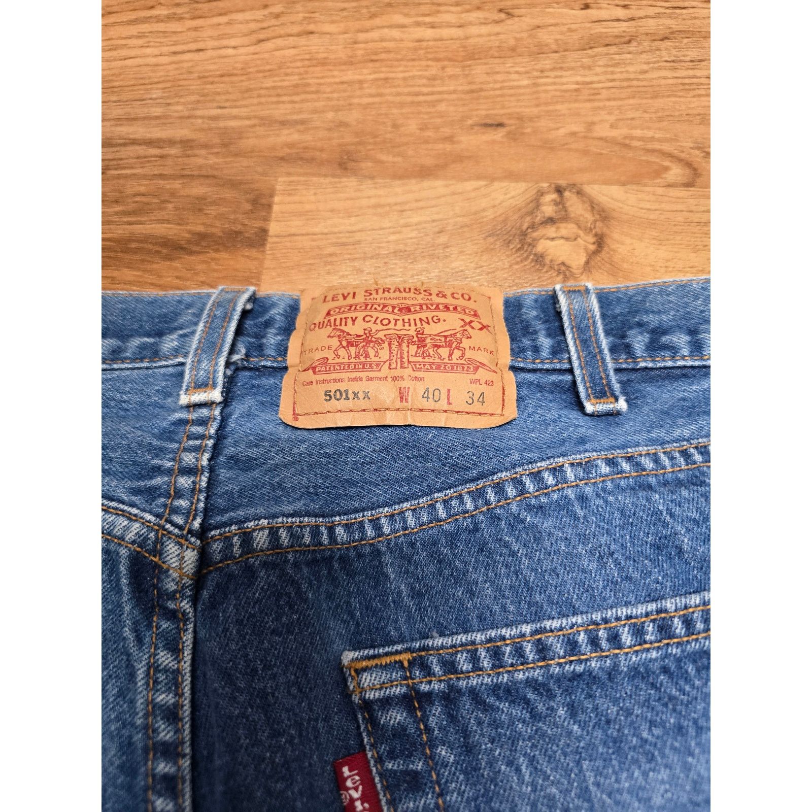 Levi's Vintage Levi's 501XX Jeans 40x34 Straight Leg Blue Denim Size US 40 / EU 56 - 10 Thumbnail