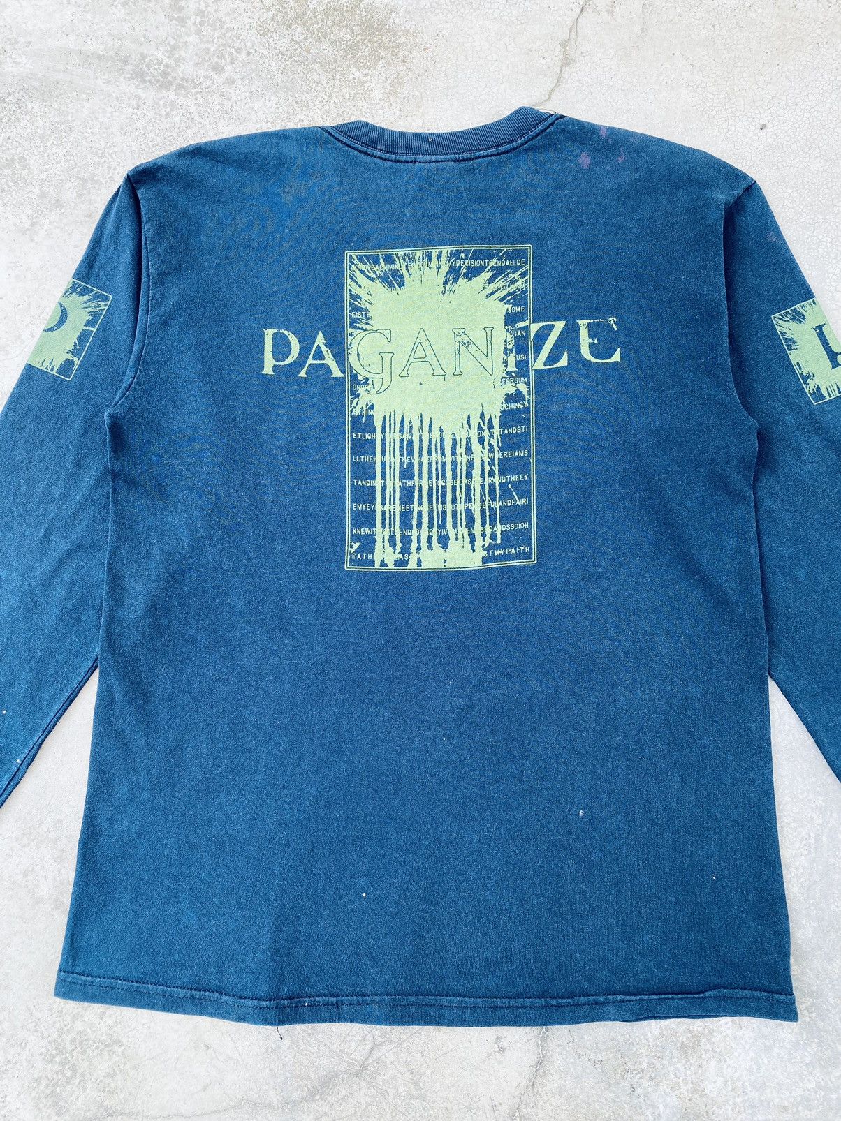 Band Tees Vintage Paganize Metal Band Distressed Long Sleeve Size US M / EU 48-50 / 2 - 14 Thumbnail