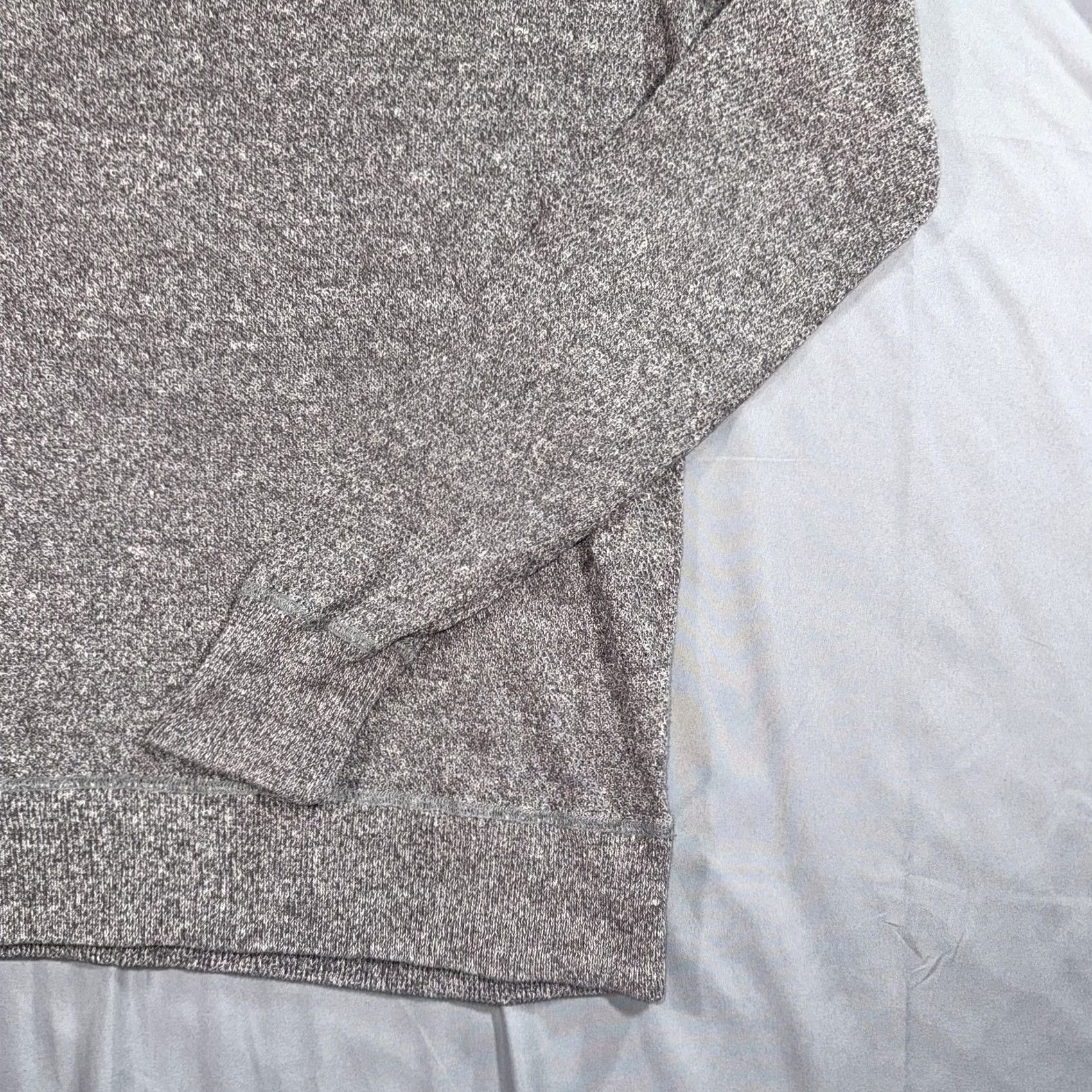Alex Mill Alex Mill Men's Size S Grey Mouliné Linen-Cotton Blend Crewneck Sweater Size US S / EU 44-46 / 1 - 5 Thumbnail