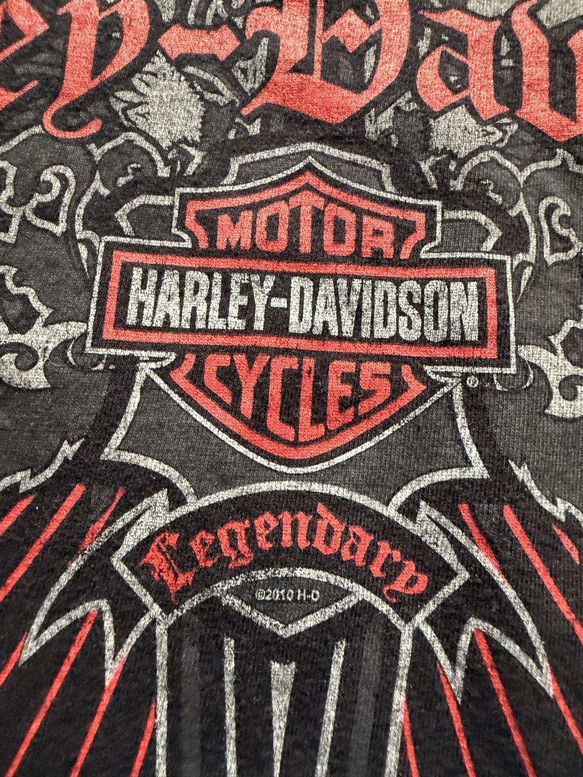 Harley Davidson Vintage Harley Davidson Winged Dagger Graphic Tee Size US XXL / EU 58 / 5 - 4 Thumbnail