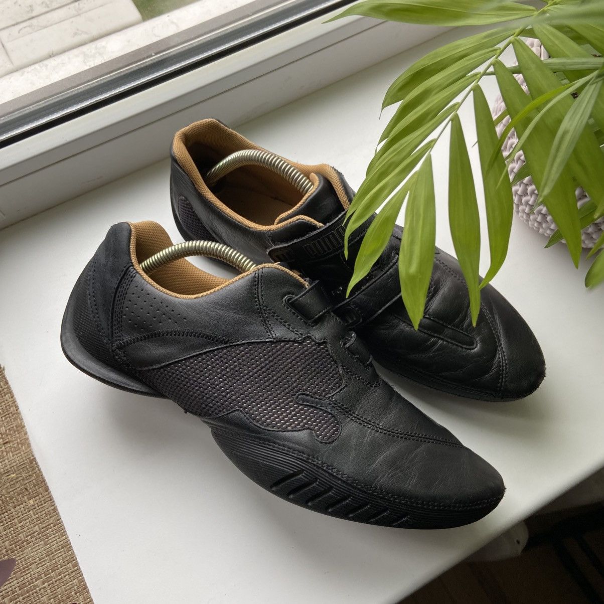 Puma 📌 Y2K Vintage Puma Speedcat Low Top Black Leather Sneakers Size US 11.5 / EU 44-45 - 1 Thumbnail