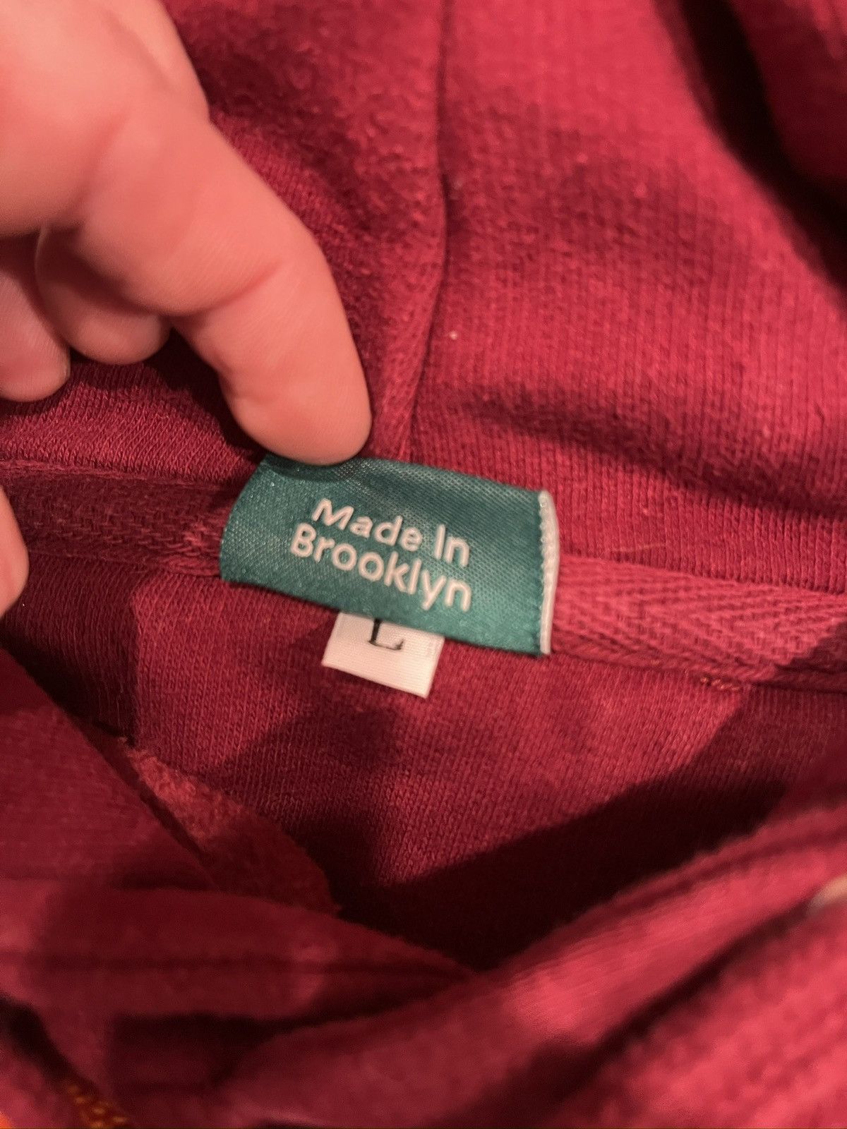 Other LYFESTYLE burgundy hoodie Size US L / EU 52-54 / 3 - 3 Thumbnail
