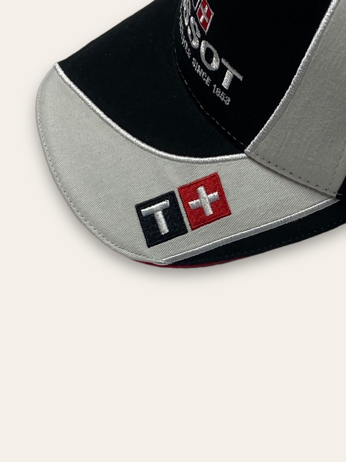 Tissot Vintage TISSOT Black White Swiss Watches Big Logo Cap Y2K Size ONE SIZE - 3 Thumbnail