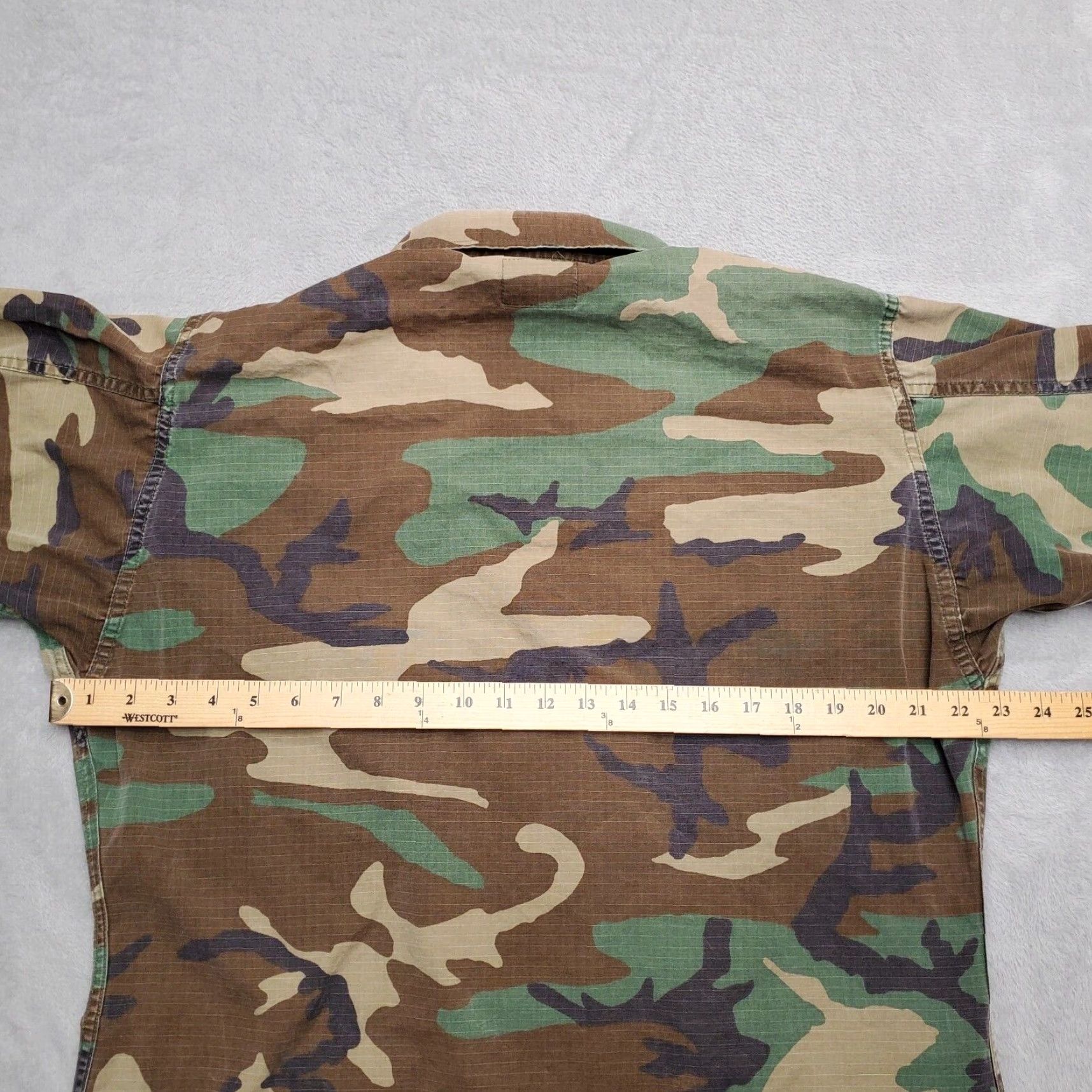 Vintage VINTAGE EA Woodland Camo Shirt Mens M Camouflage Military Army Button-Up Twill Cotton Nylon All Seasons Size US M / EU 48-50 / 2 - 5 Thumbnail