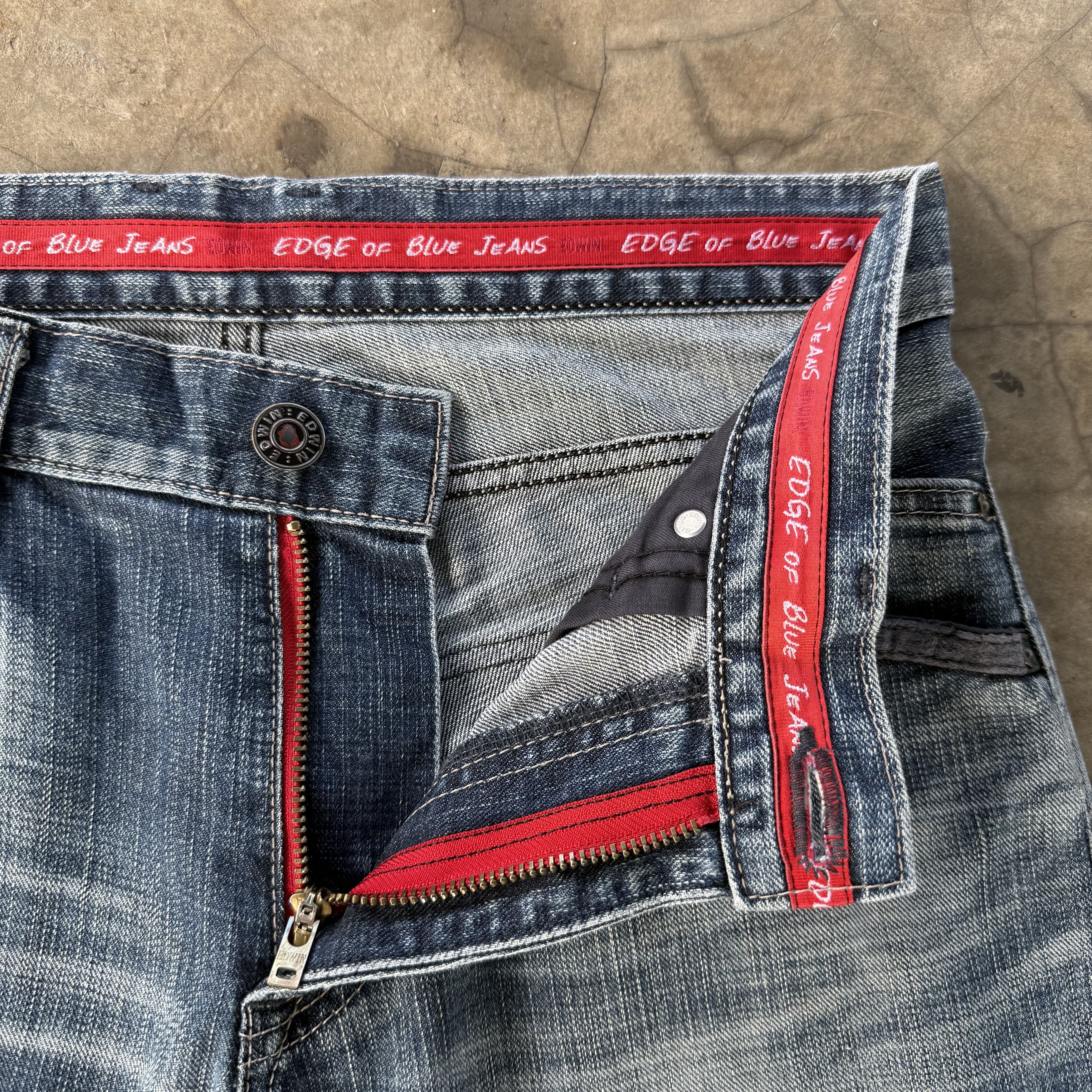 Edwin W32x33 Vintage Edwin Faded Stonewash Jean Denim Pants Size US 32 / EU 48 - 8 Thumbnail